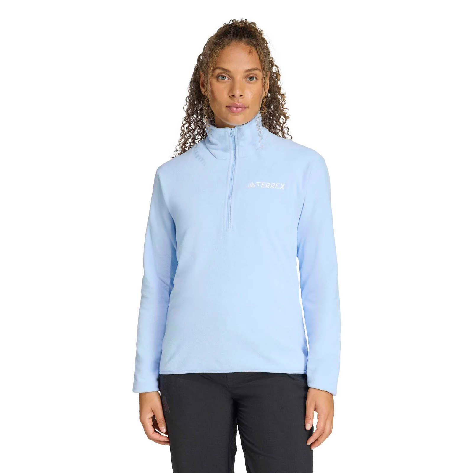 adidas Multi Essentials Womens Regular-Fit Half-Zip Fleece