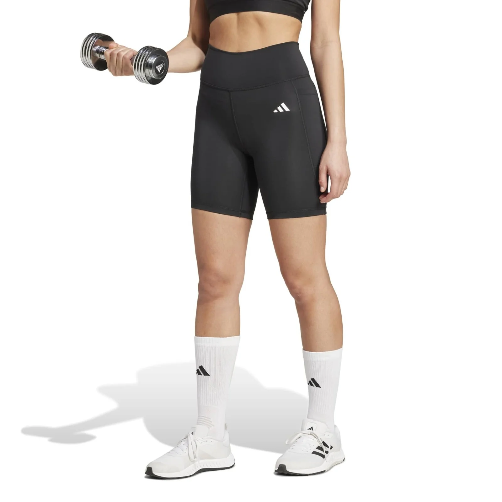 adidas Optimé Essentials Stash Pocket Womens Short Leggings
