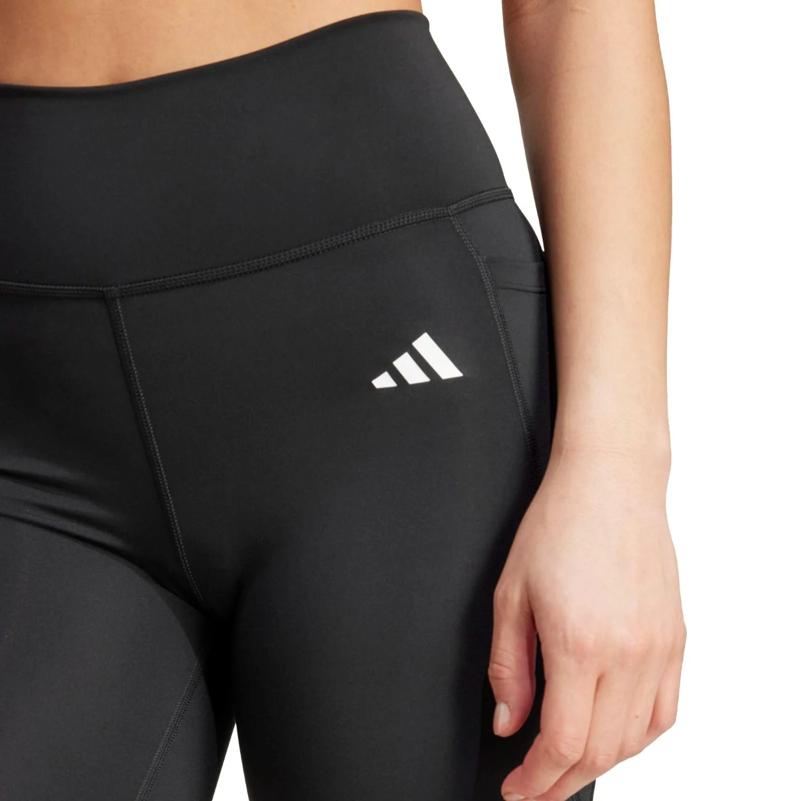 adidas Optimé Essentials Stash Pocket Womens Short Leggings - Image 3