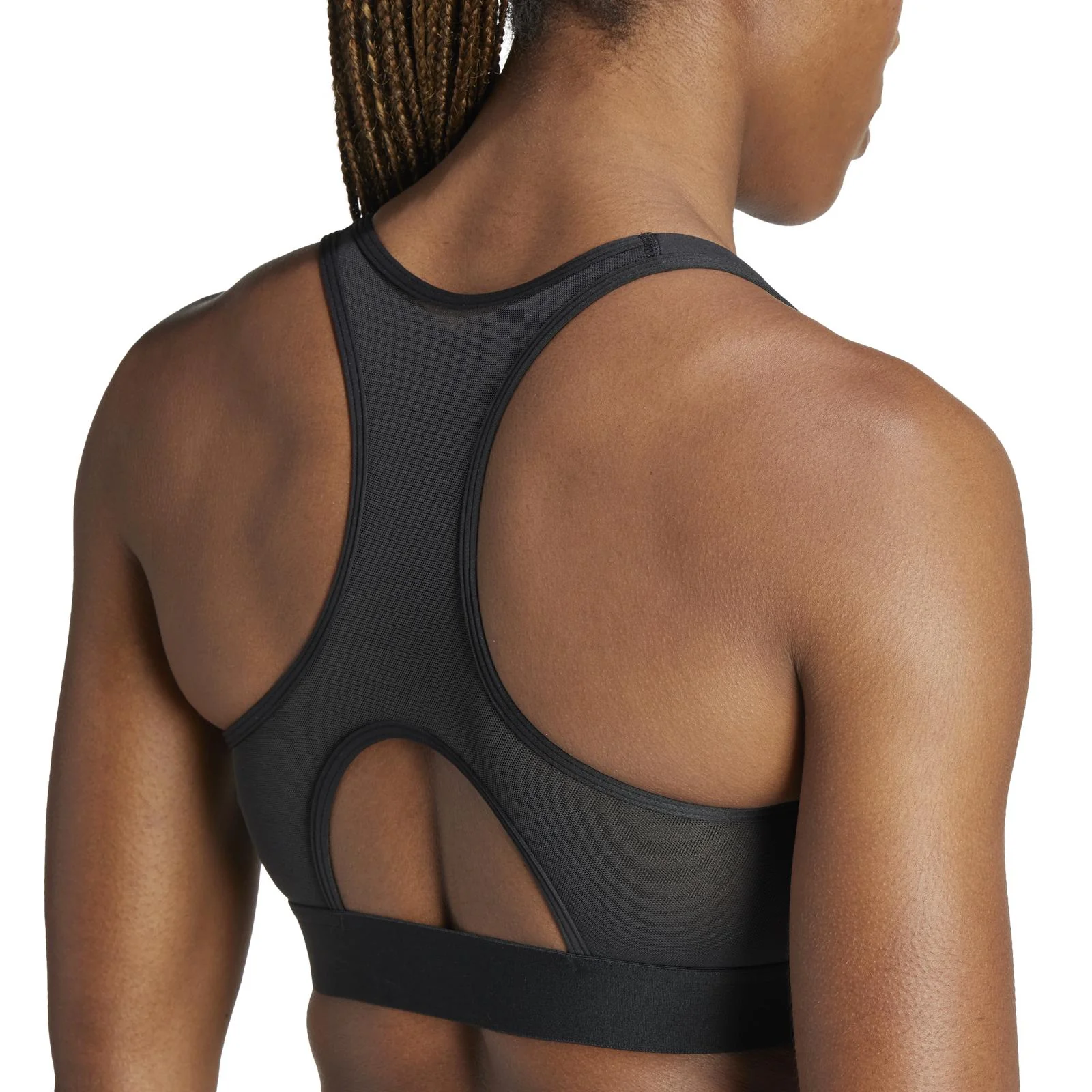 adidas Powerreact Training Medium-Support Zip Bra - Image 4