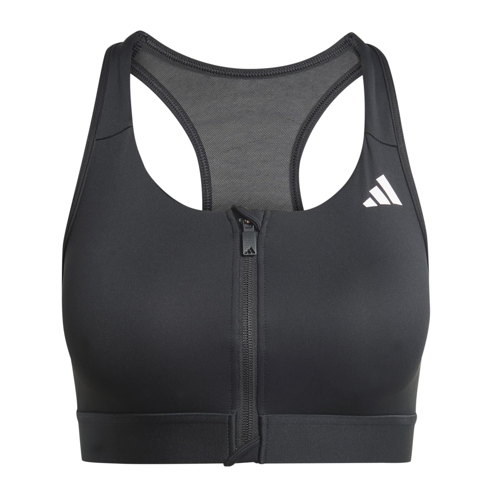 adidas Powerreact Training Medium-Support Zip Bra - Image 7