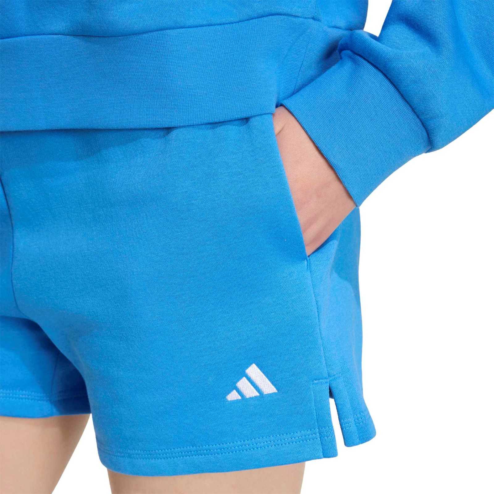 adidas Essentials Regular-Fit Womens Fleece Training Shorts - Image 3