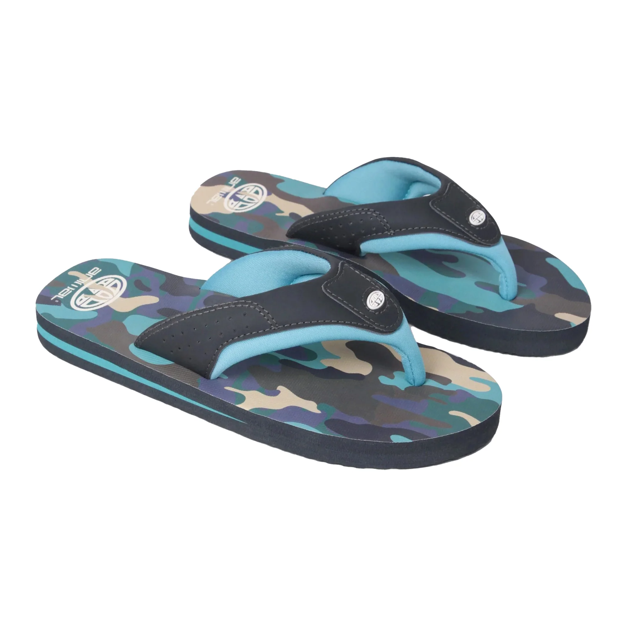 Animal Kids Jekyl Recycled Flip Flops Grey
