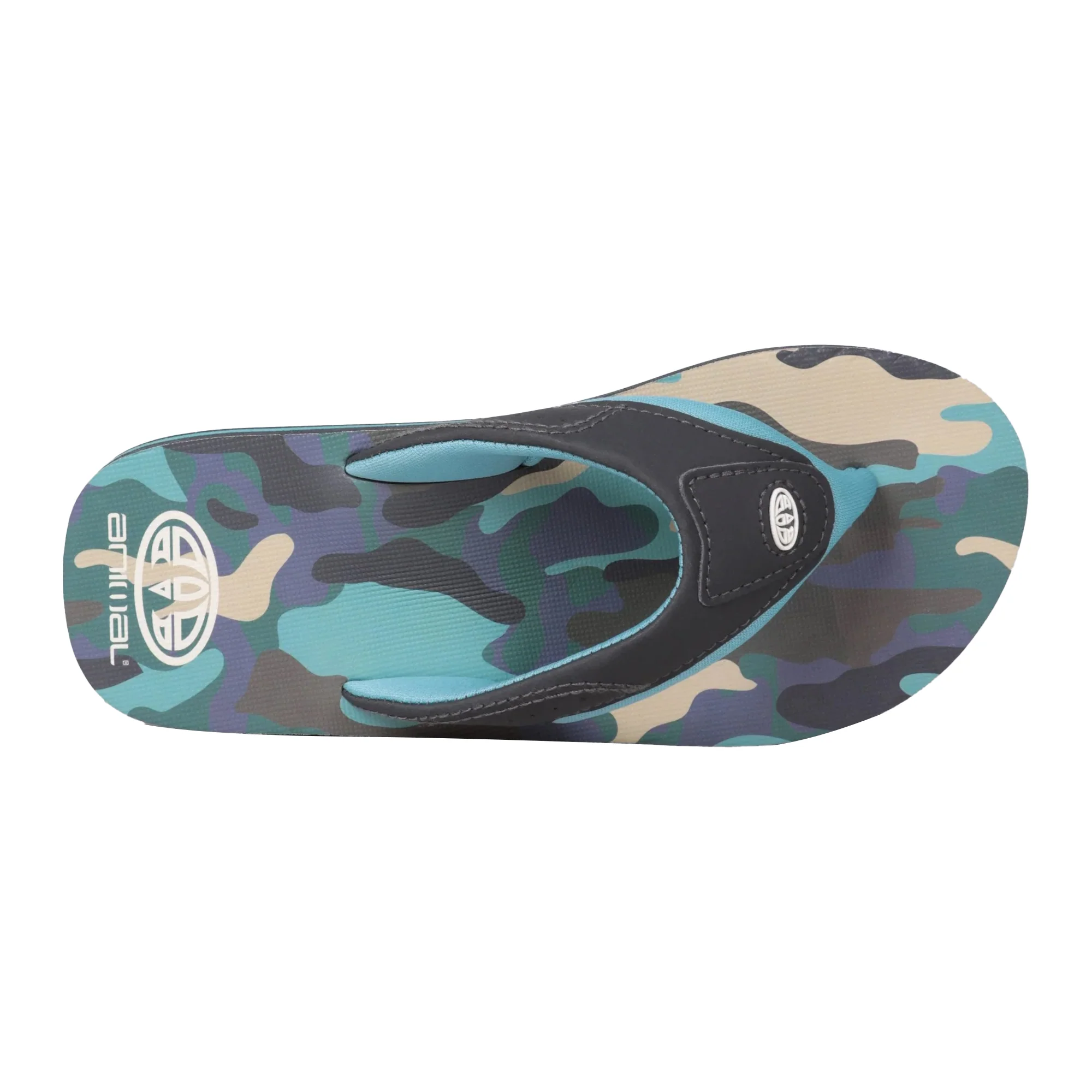 Animal Kids Jekyl Recycled Flip Flops Grey - Image 2