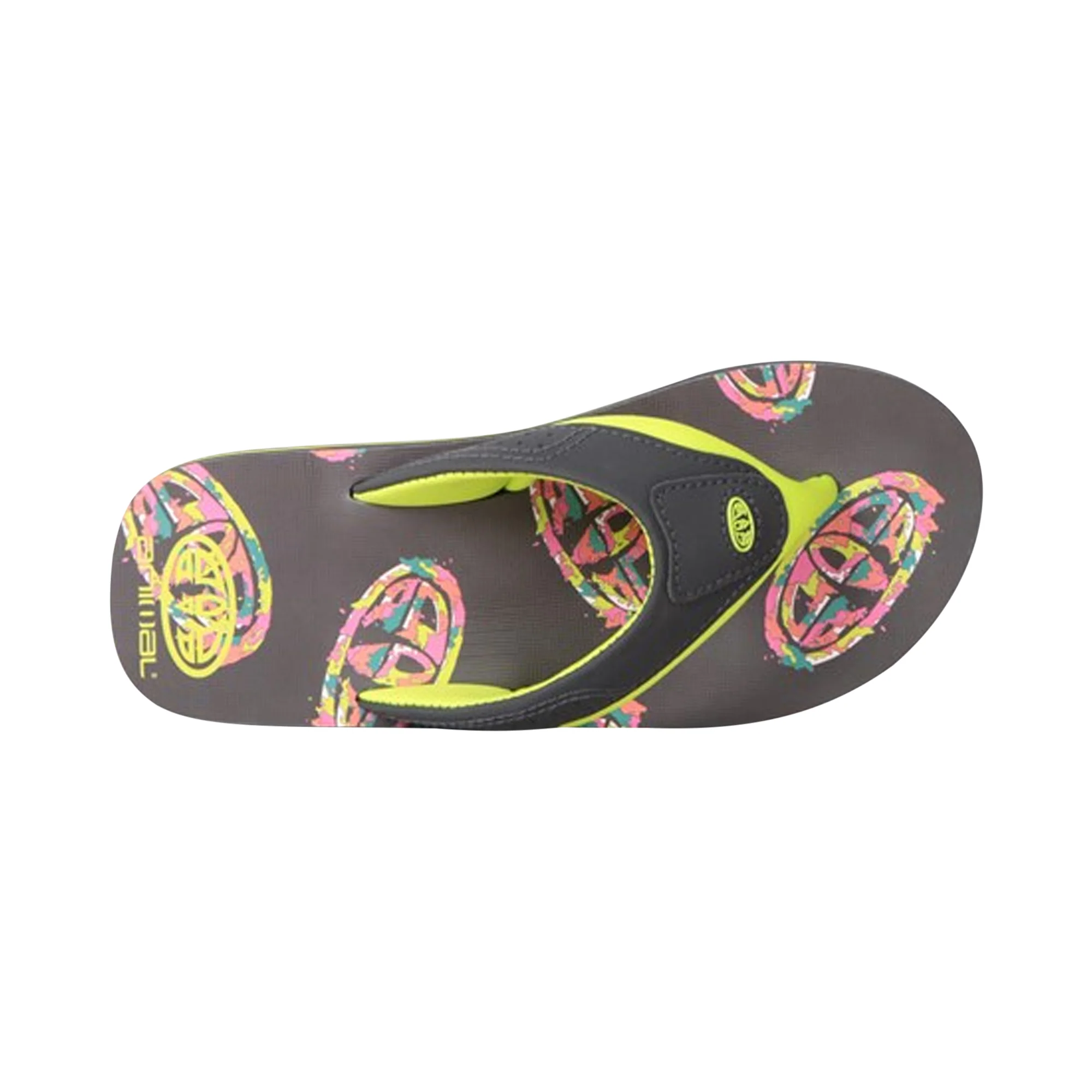 Animal Kids Jekyl Recycled Flip Flops Lime - Image 2