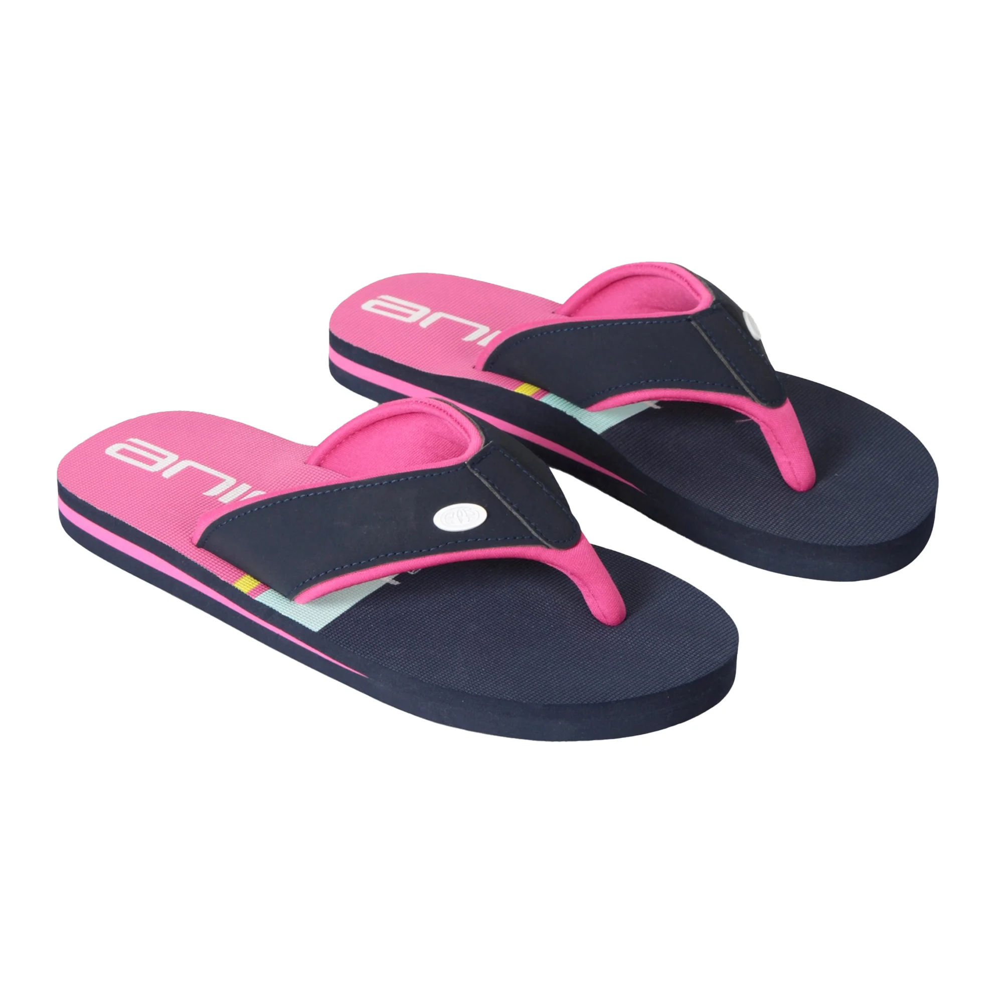 Animal Kids Swish Contrast Recycled Flip Flops Space Pink