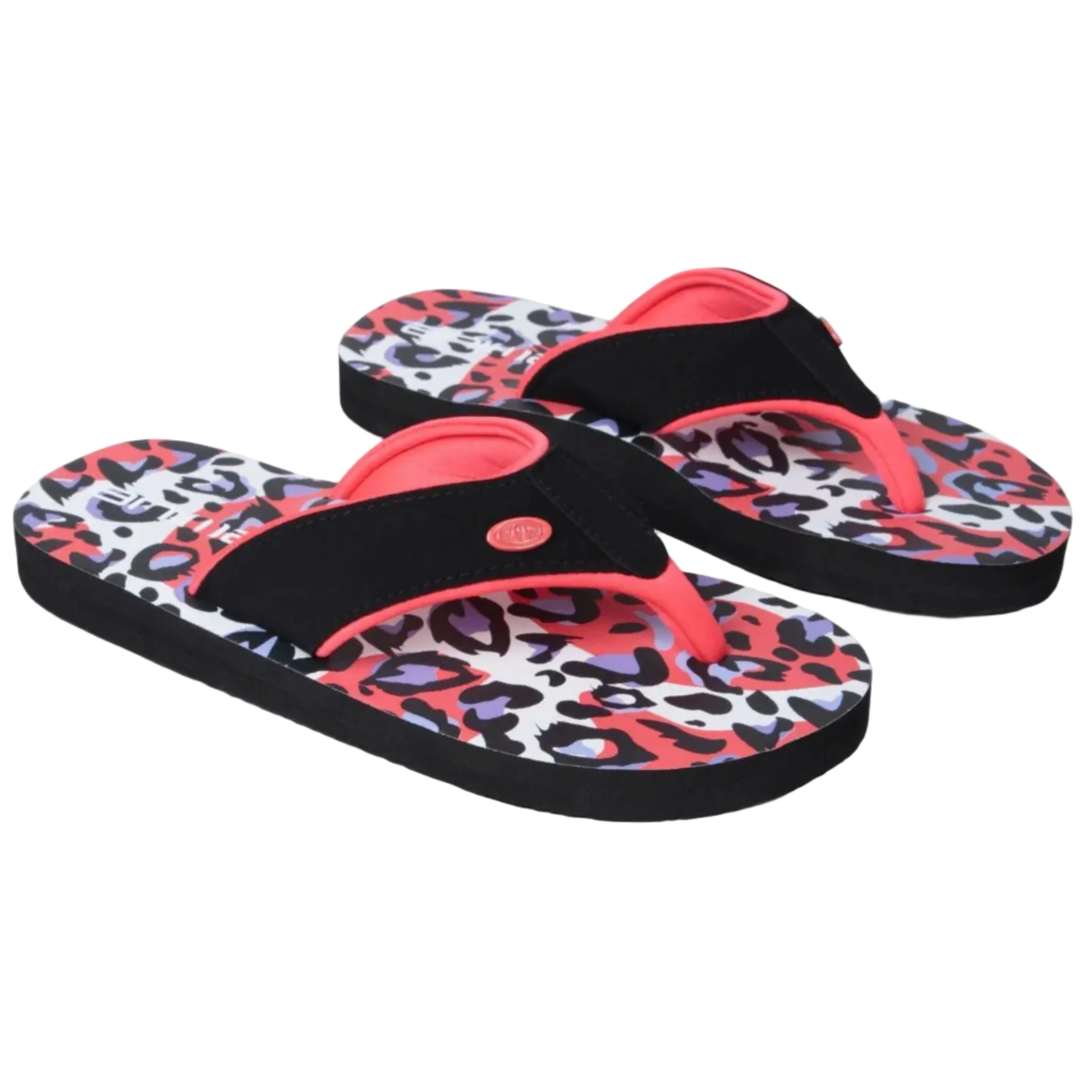 Animal Kids Swish Recycled Flip Flops Bright Pink