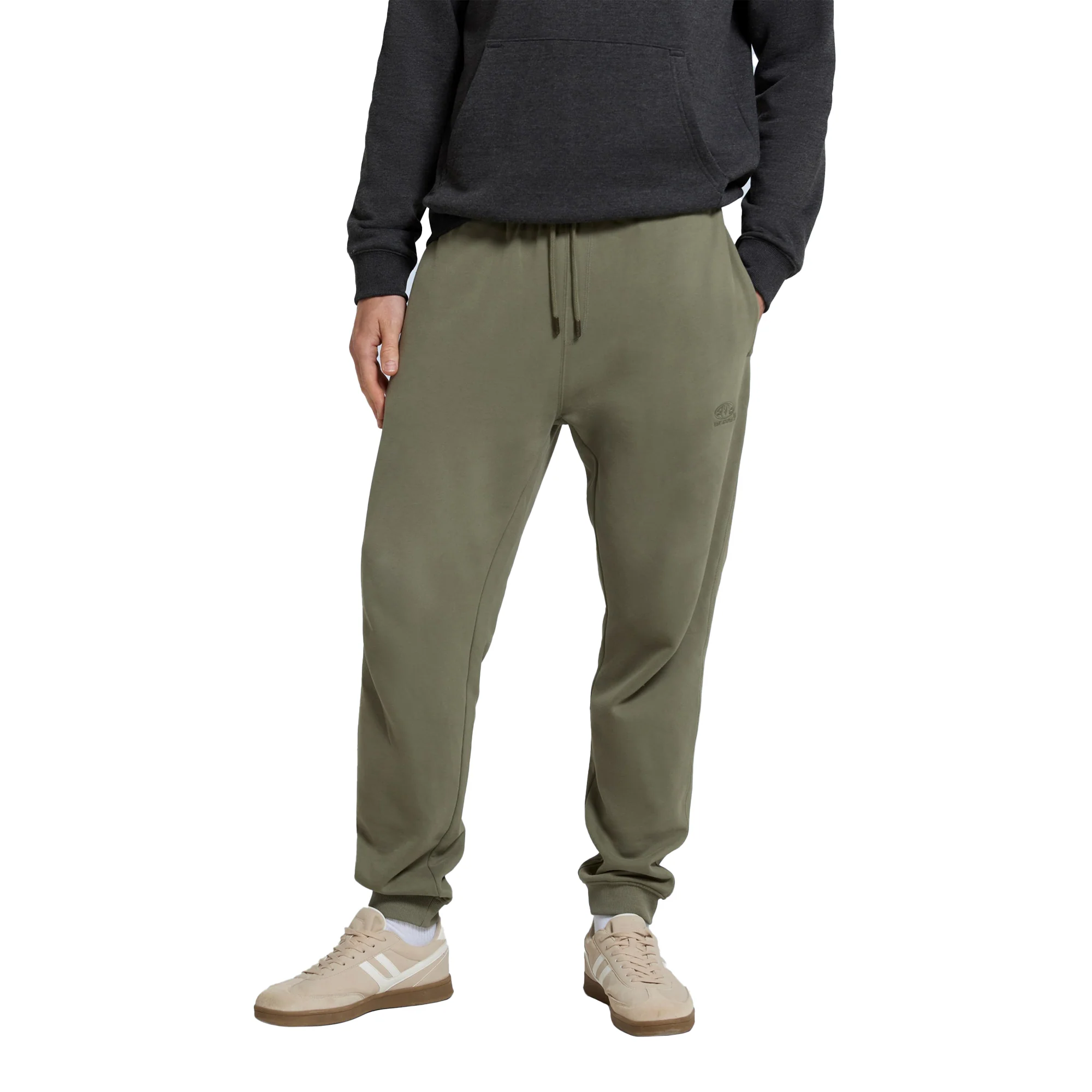 Animal Mens Driver Organic Jogging Bottoms Khaki Green - Image 3