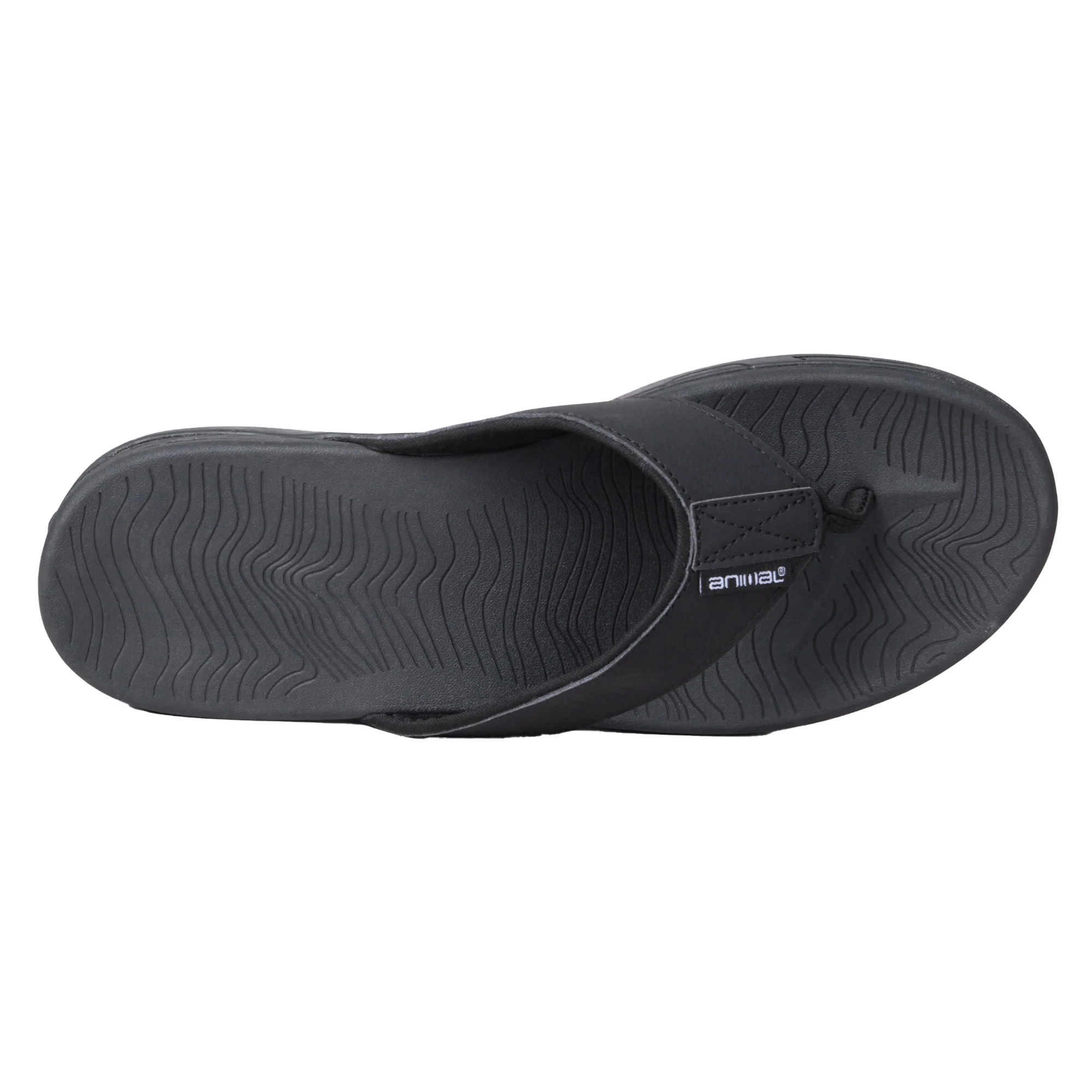 Animal Mens Fader Flip Flops Black - Image 2