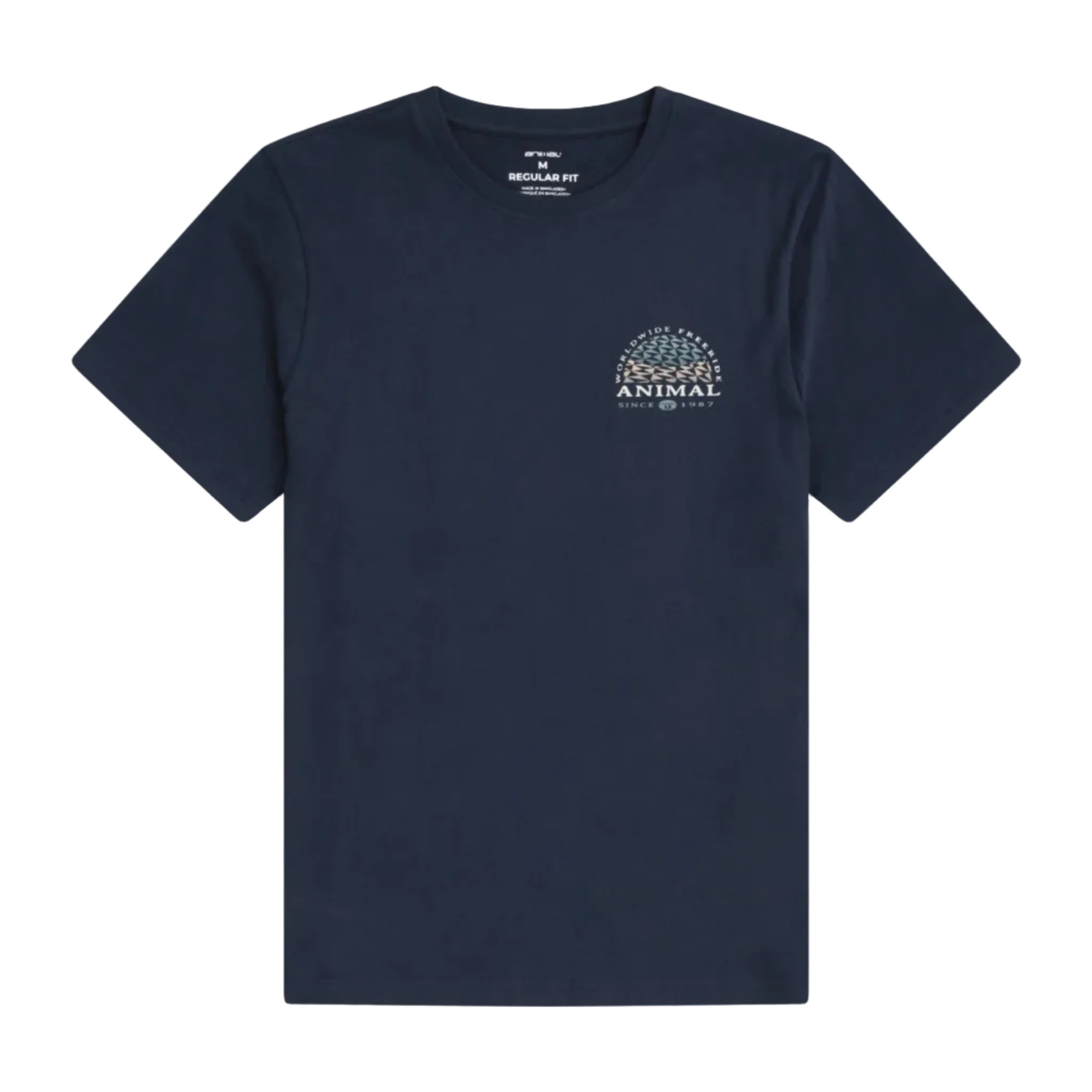 Animal Mens Jacob Organic T-Shirt Dark Blue