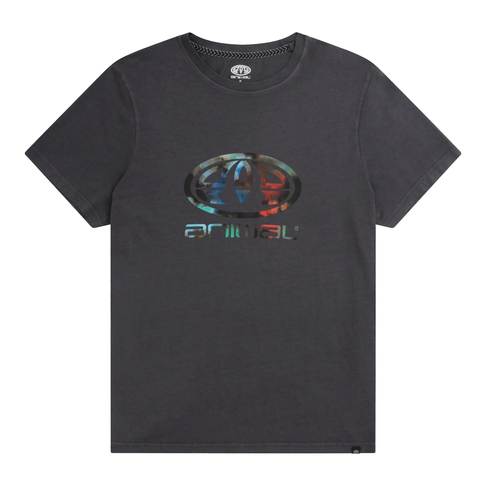 Animal Mens Jacob Organic T-Shirt Dark Grey - Image 2