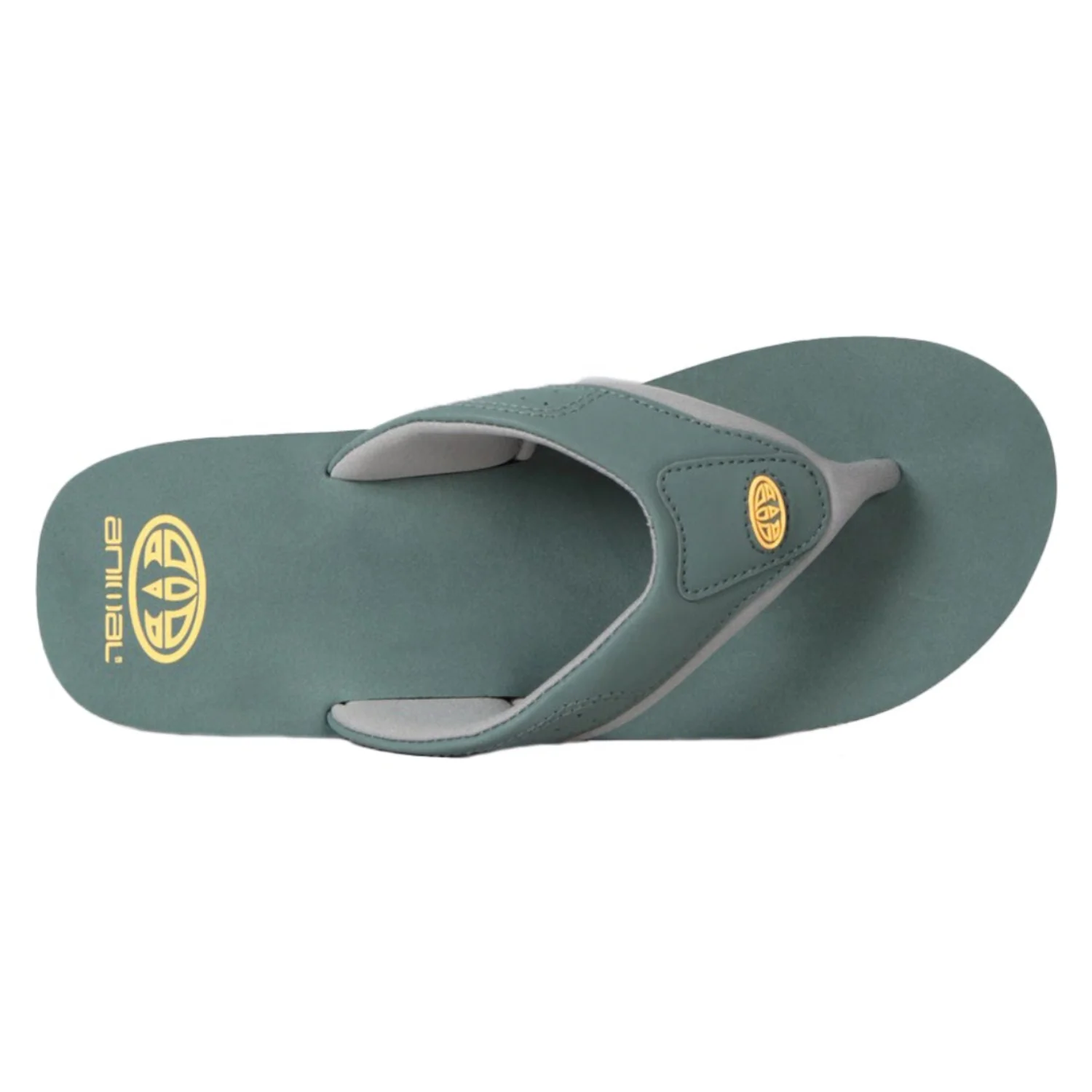 Animal Mens Jekyl Recycled Flip Flop Green - Image 3