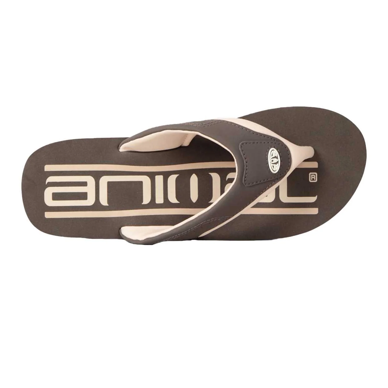 Animal Mens Jekyl Recycled Flip Flops Green - Image 2