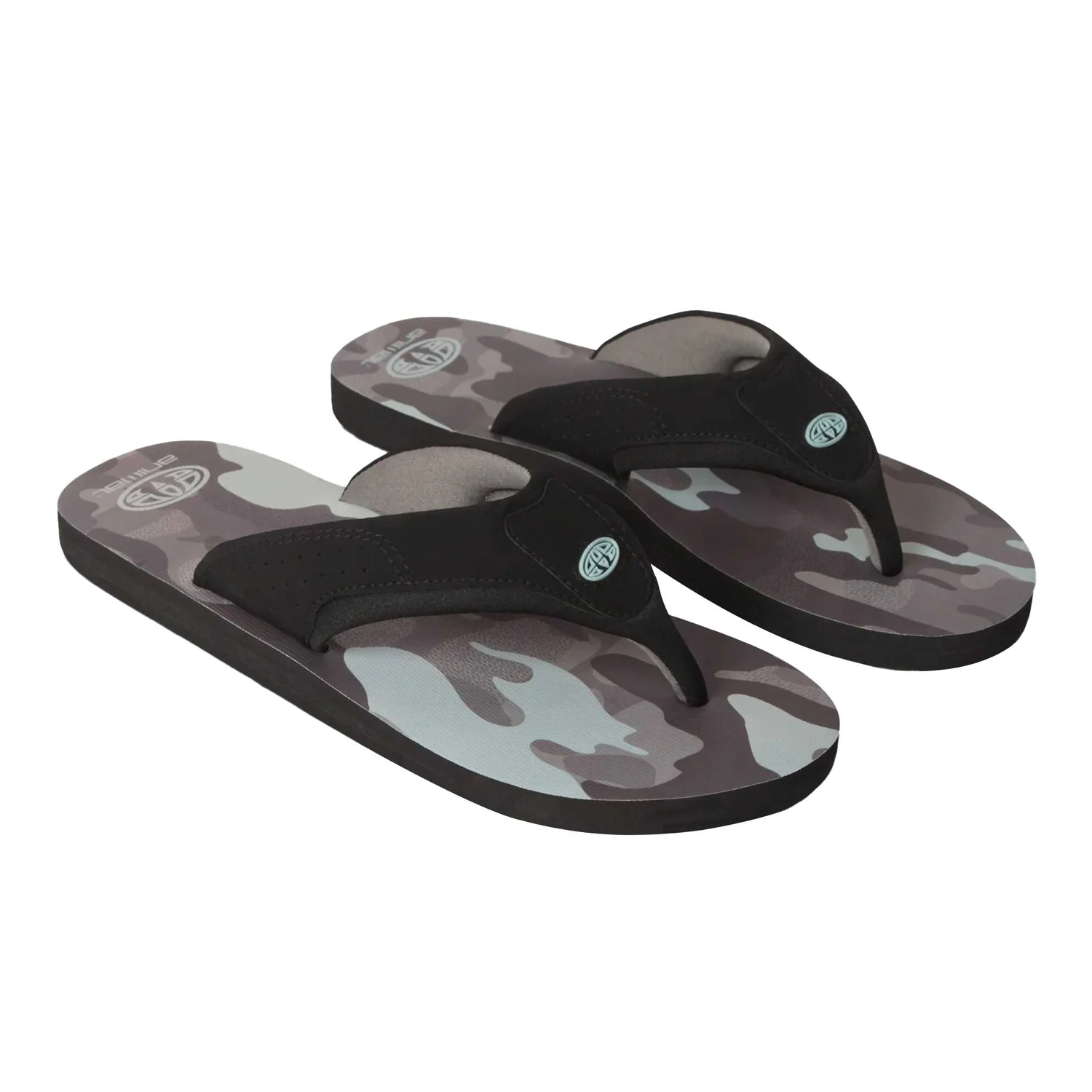 Animal Mens Jekyl Recycled Flip Flops Medium Grey