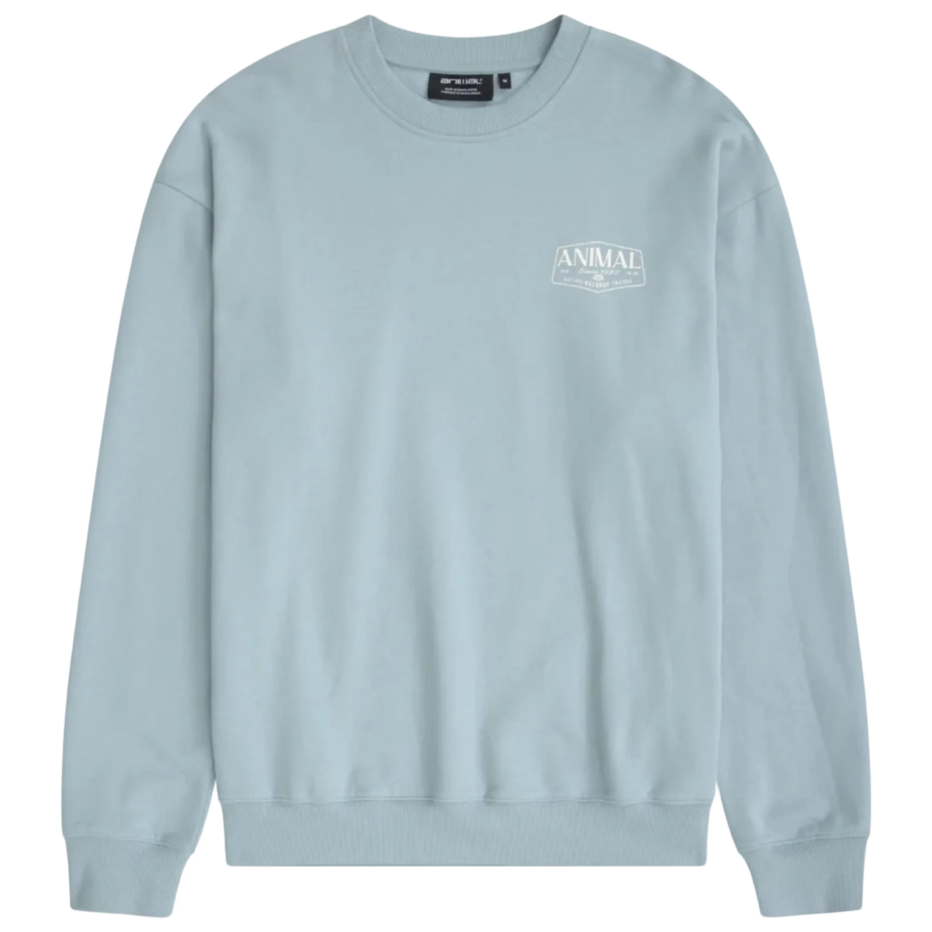 Animal Mens Jonah Organic Sweatshirt Bright Blue