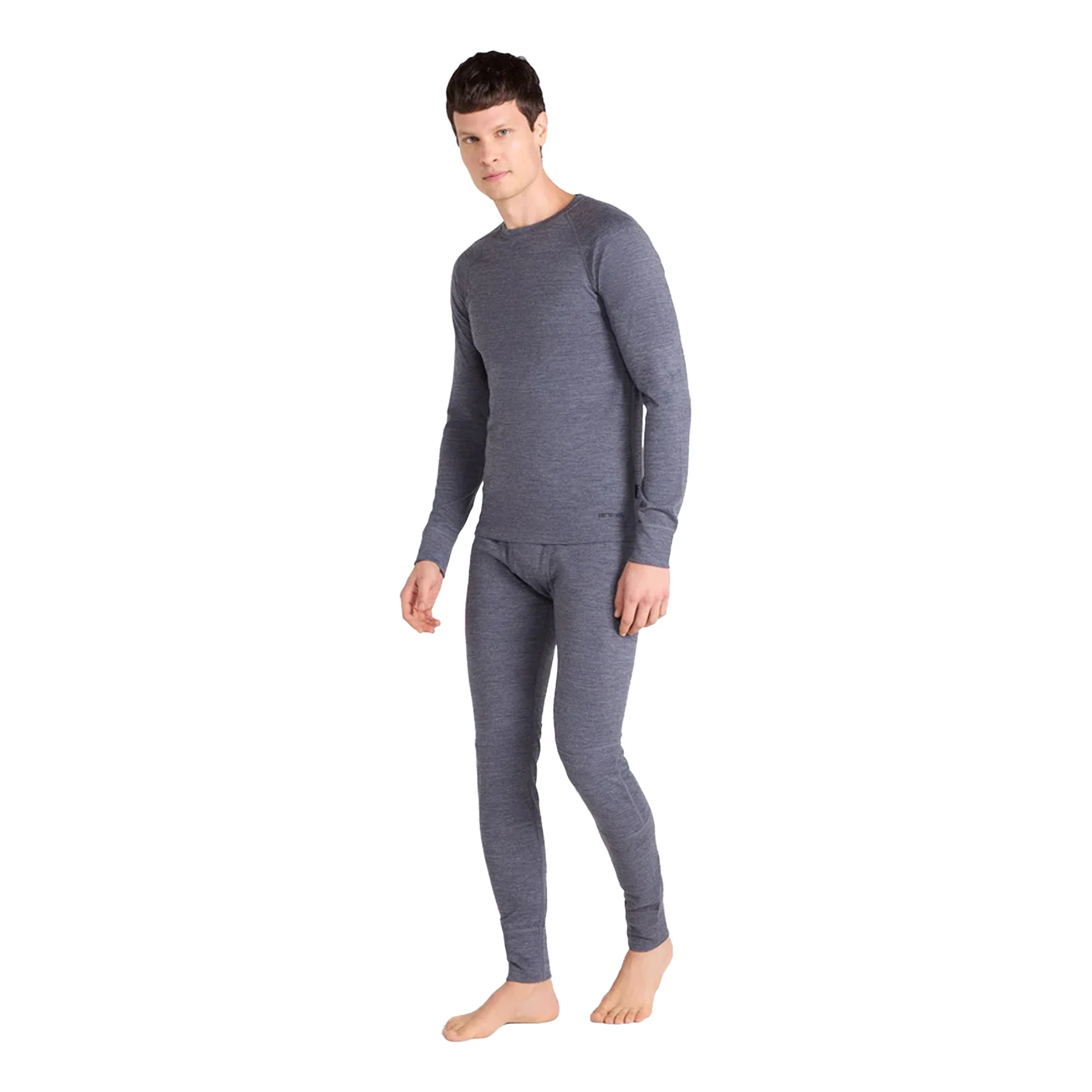 Animal Mens Merino Wool Base Layer Top Grey - Image 3