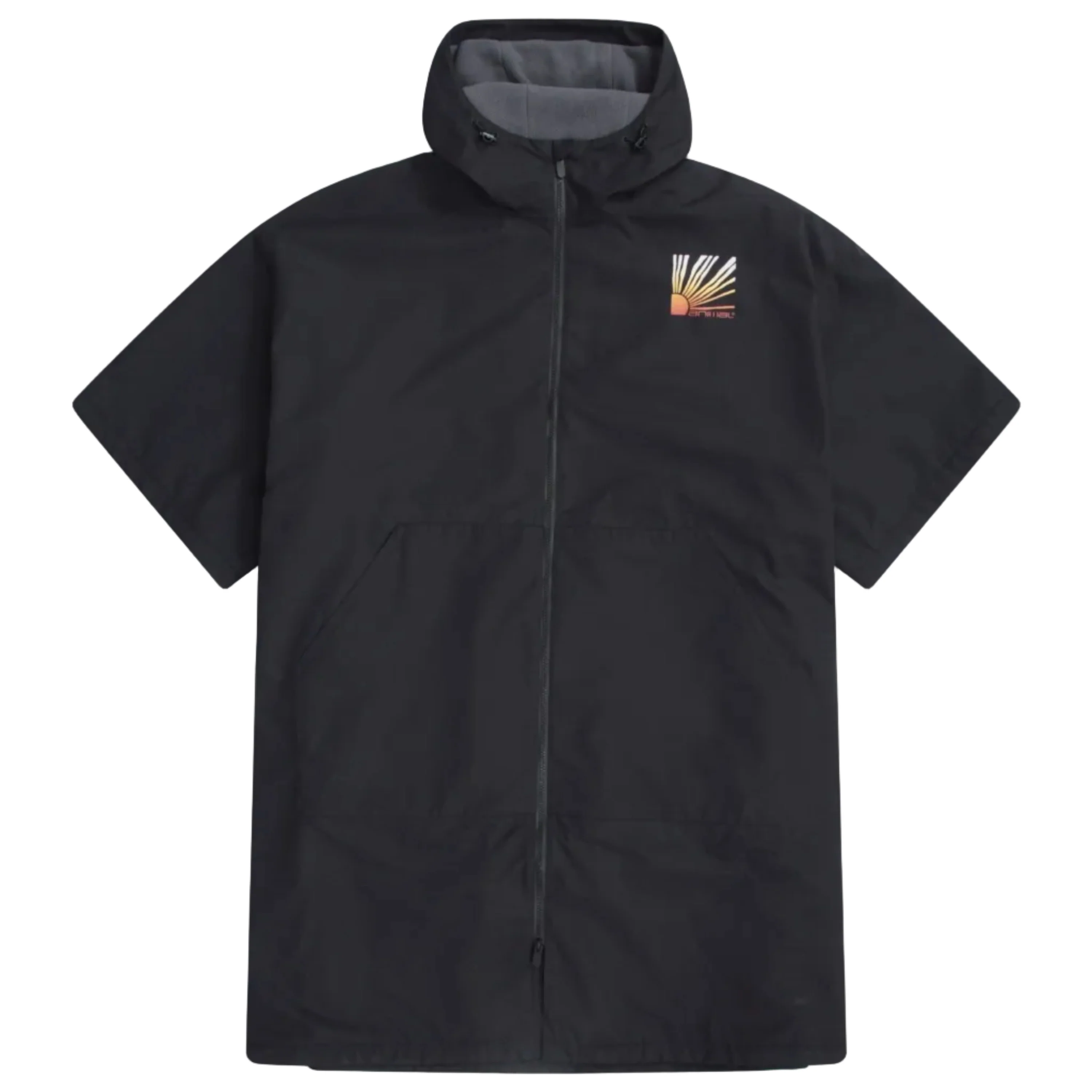 Animal Mens Misty Recycled Fleece Lined Parka Jet Black