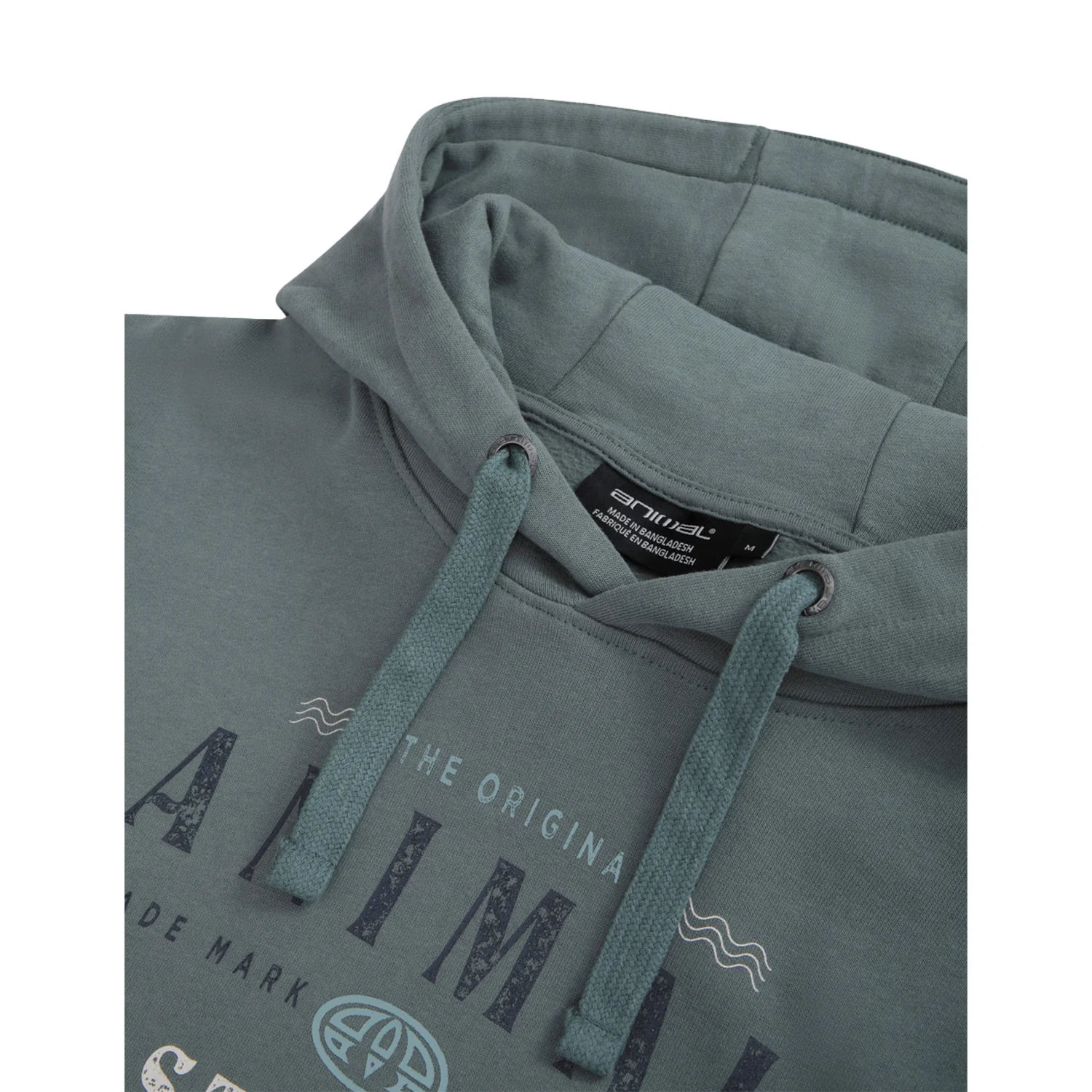 Animal Mens River Falmouth Hoodie Green - Image 3
