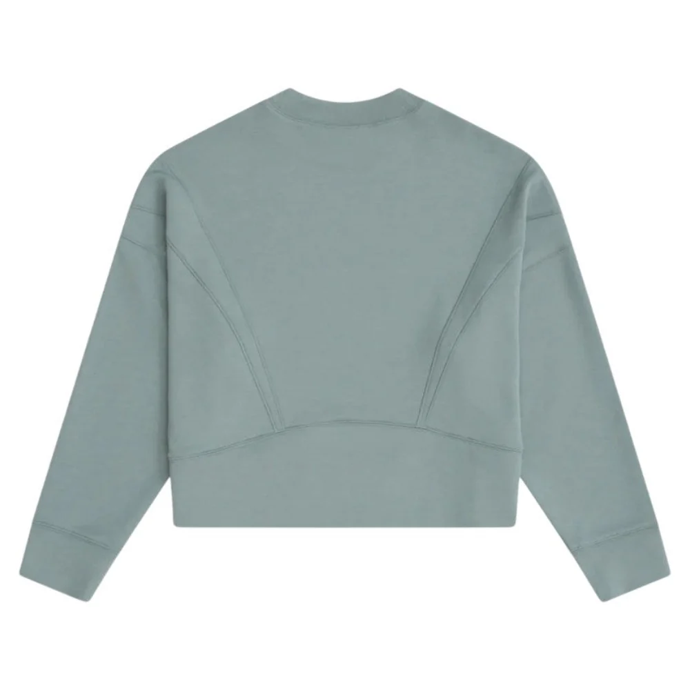 Animal Womens Active Crop Sweatshirt Pale Green - Image 2