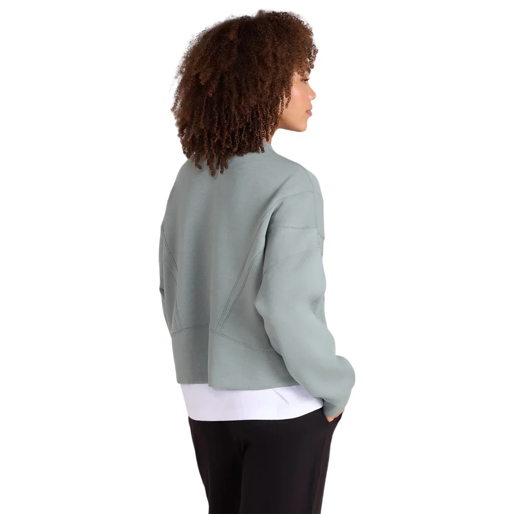 Animal Womens Active Crop Sweatshirt Pale Green - Image 4
