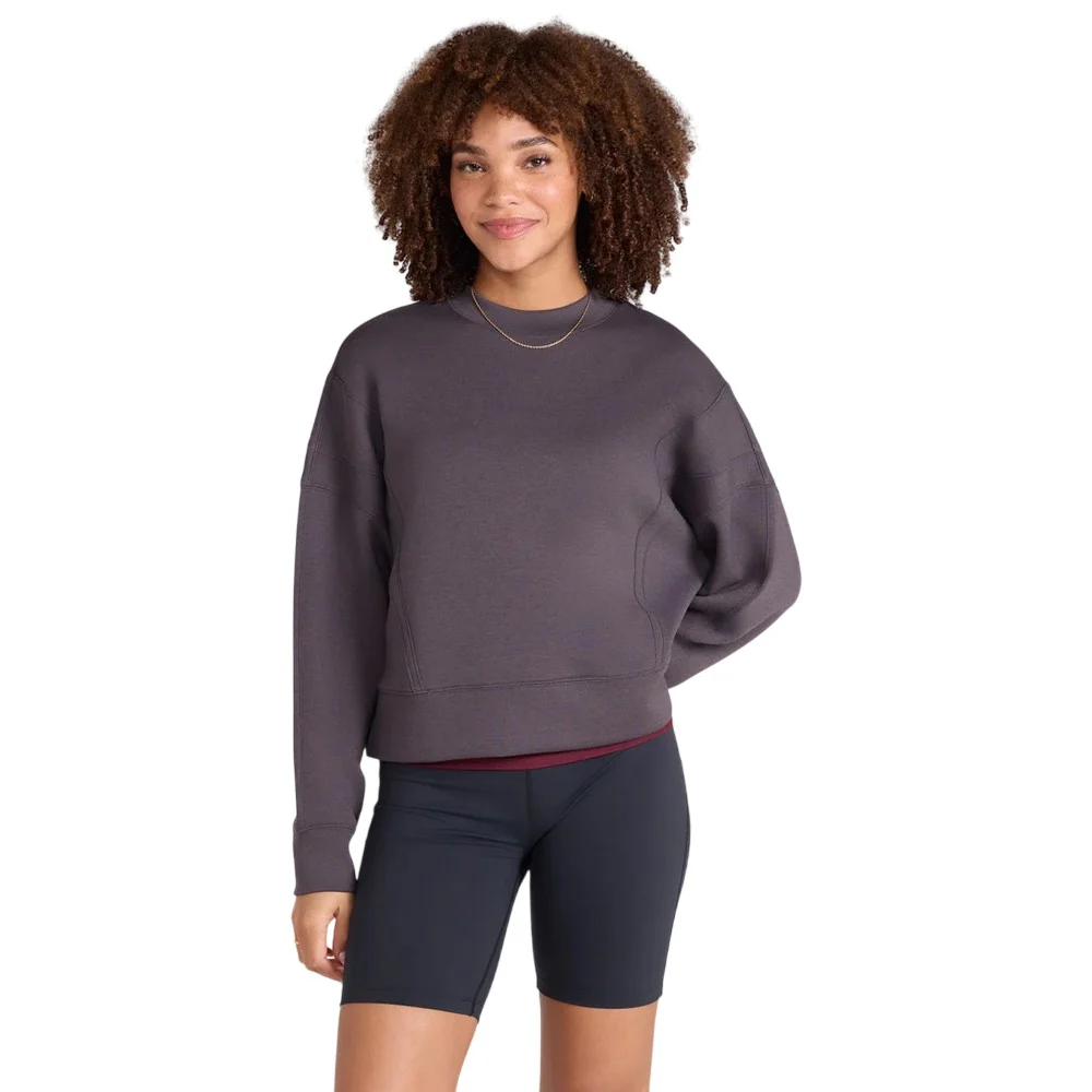 Animal Womens Active Crop Sweatshirt Taupe