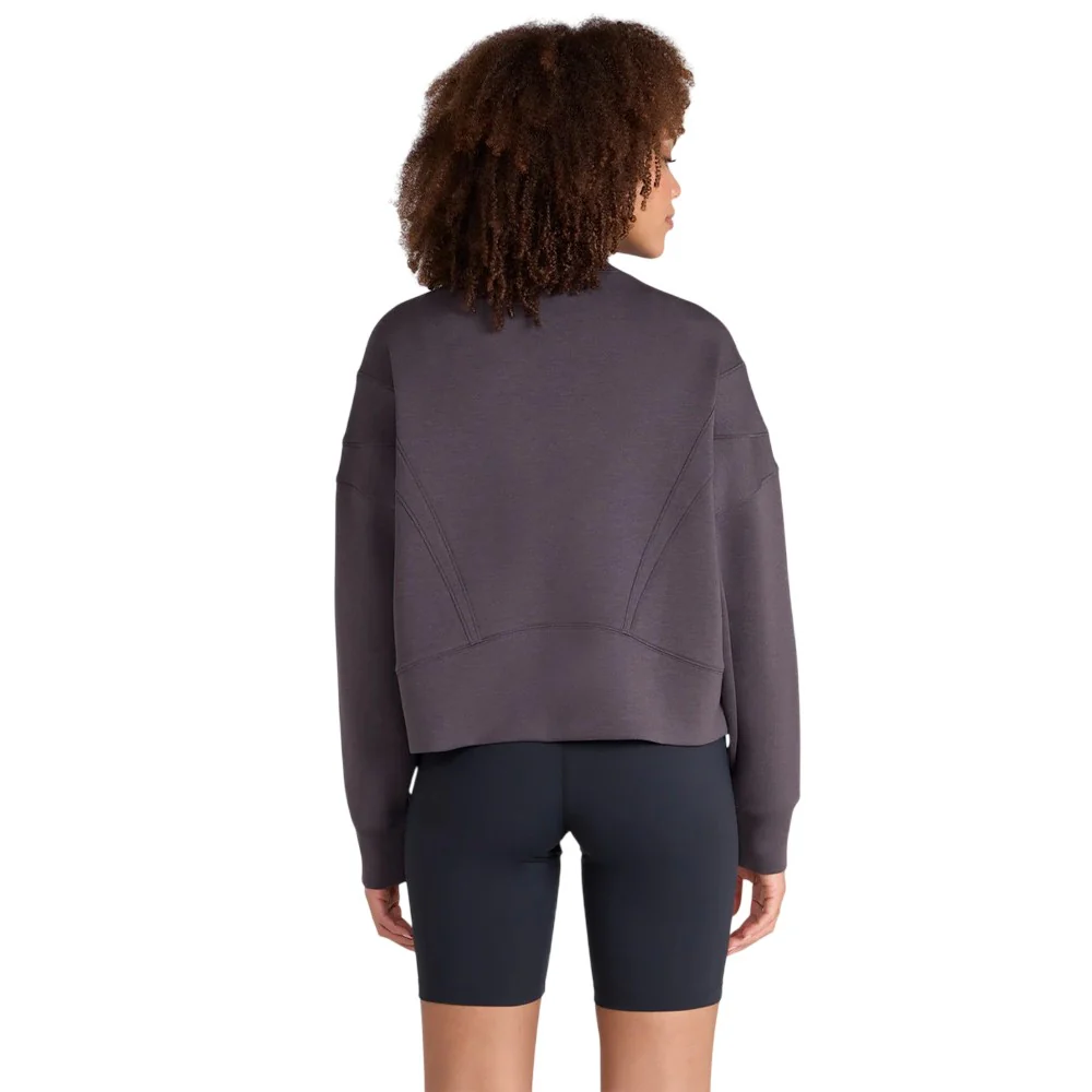 Animal Womens Active Crop Sweatshirt Taupe - Image 2