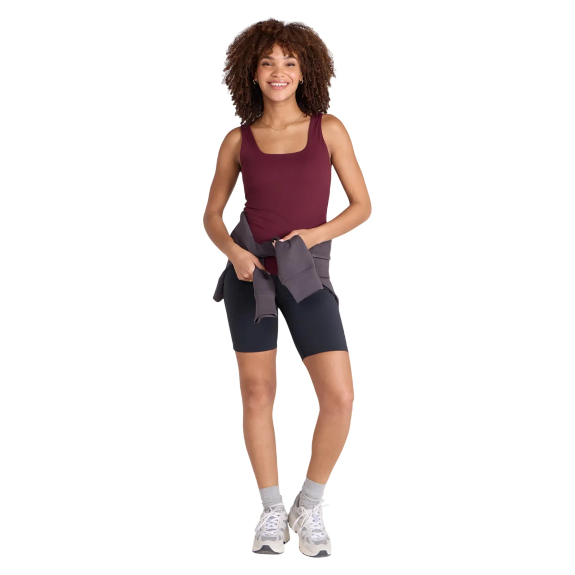 Animal Womens Active Ribbed Vest Top Burgundy - Image 3