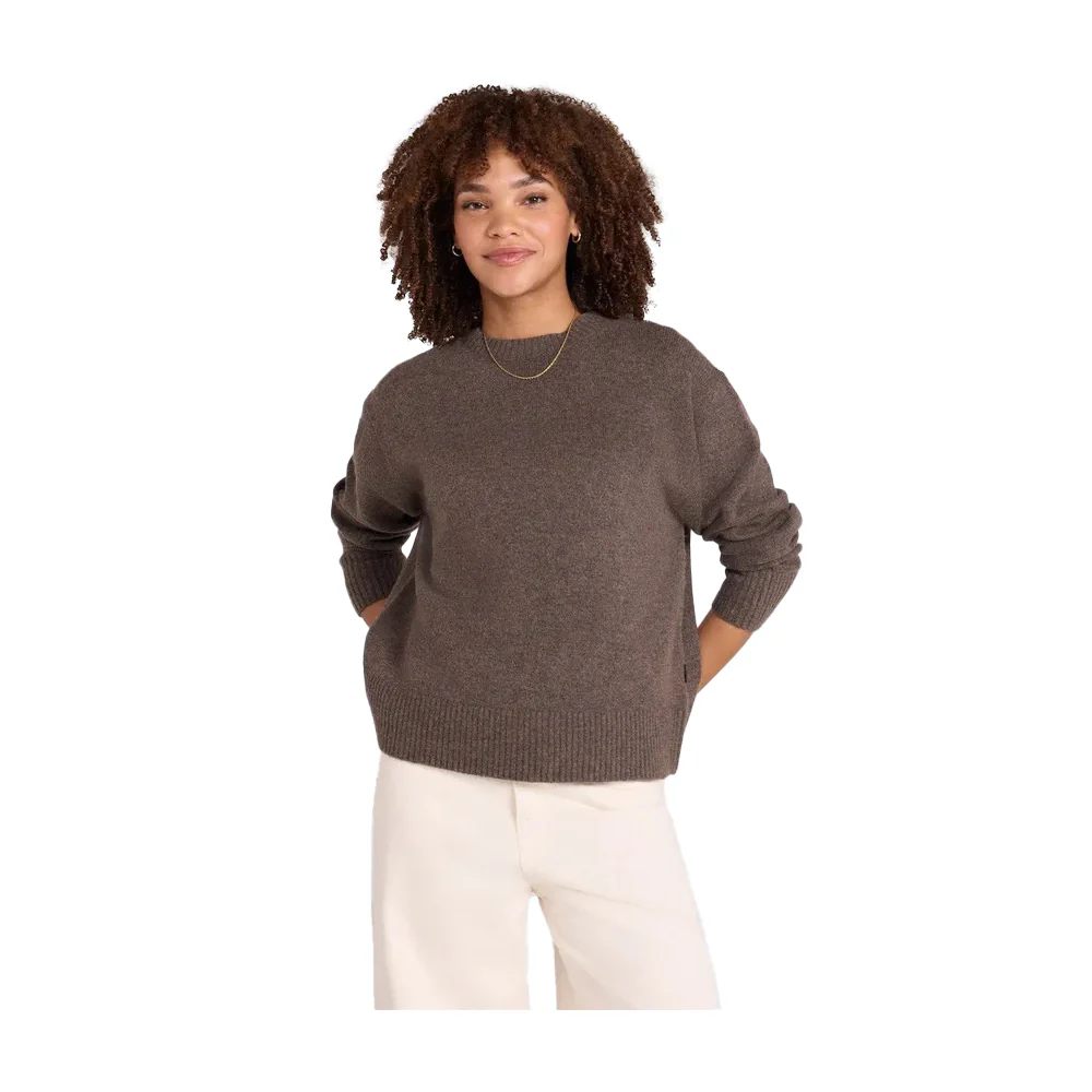Animal Womens Fluffy Jumper Brown