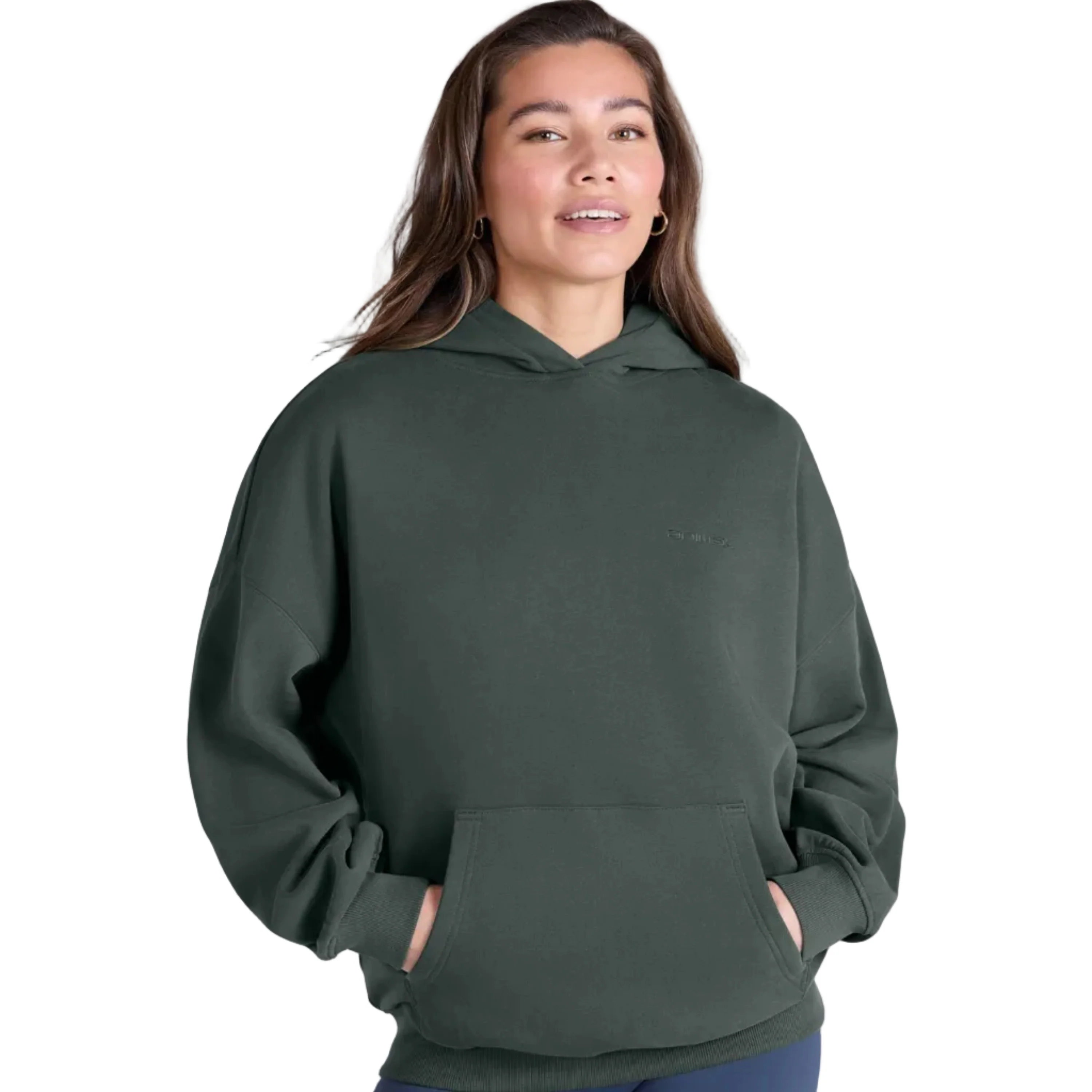 Animal Womens Idol Drop Shoulder Hoodie Dark Green