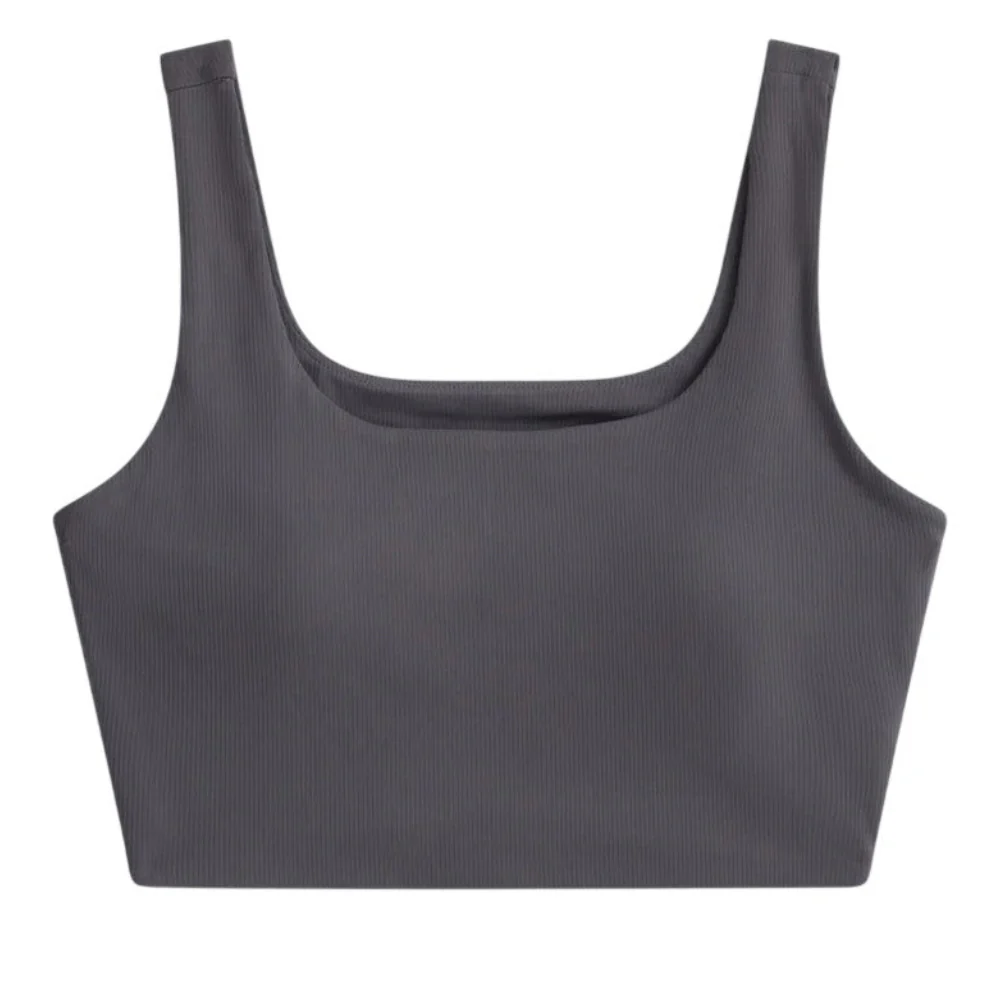 Animal Womens Laurel Cropped Tank Top Charcoal