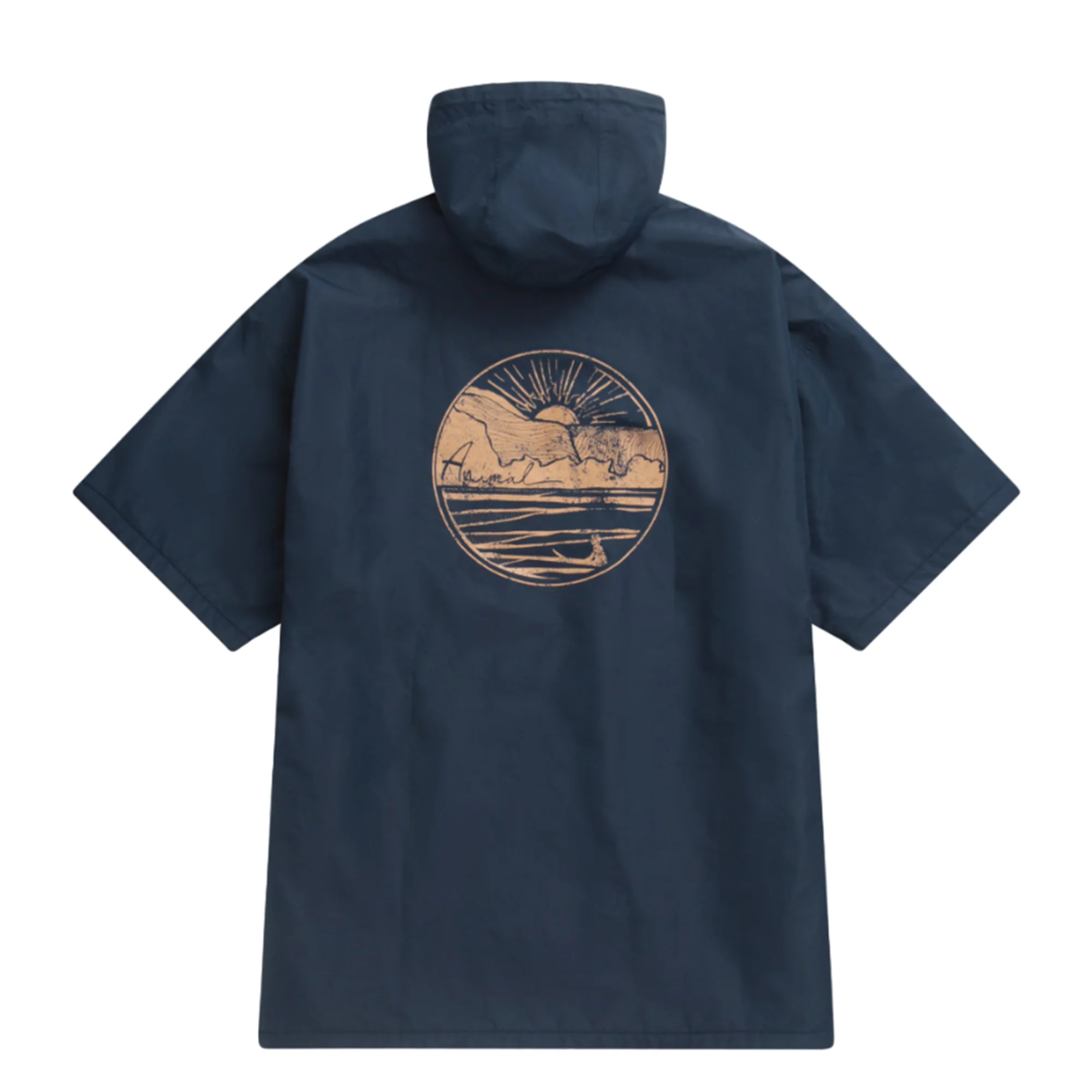 Animal Womens Misty Fleece Lined Recycled Parka Navy - Image 2