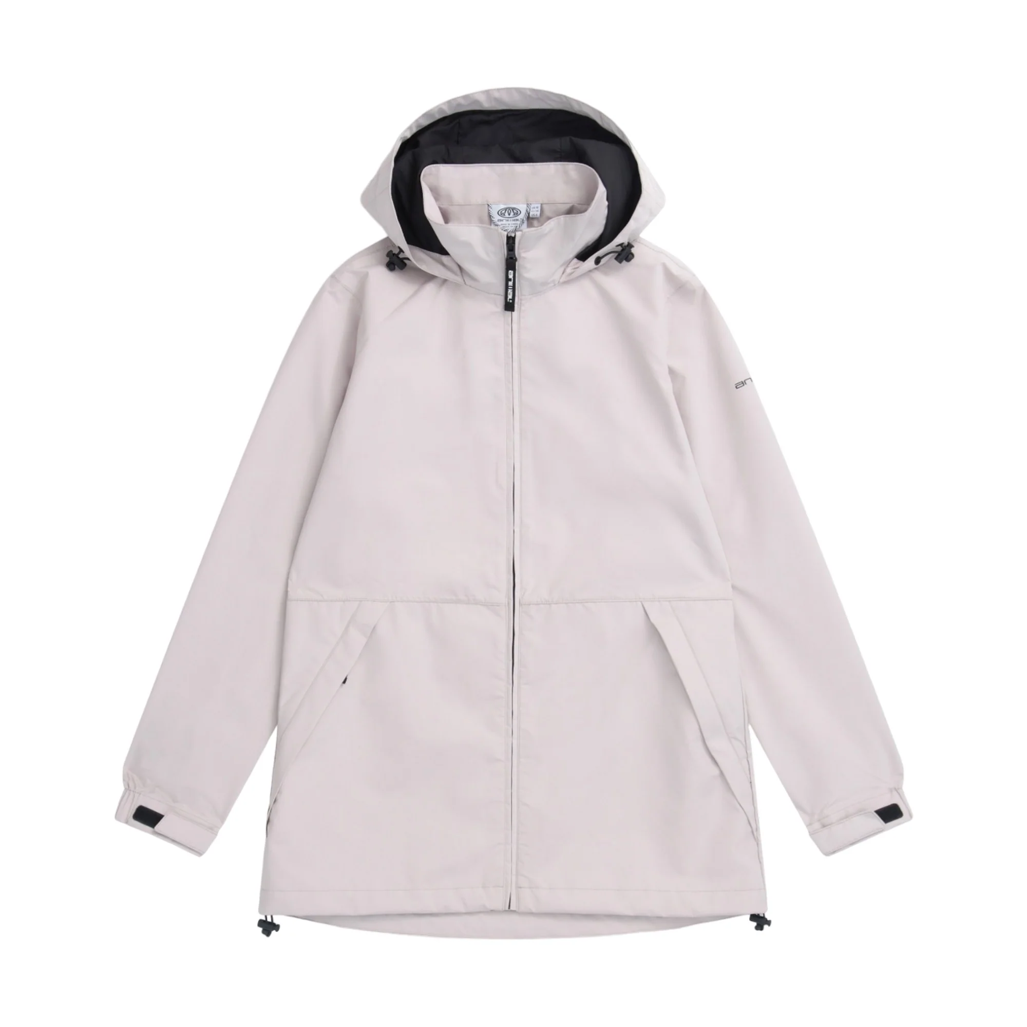 Animal Womens Pace Packable Waterproof Jacket Light Beige - Image 2
