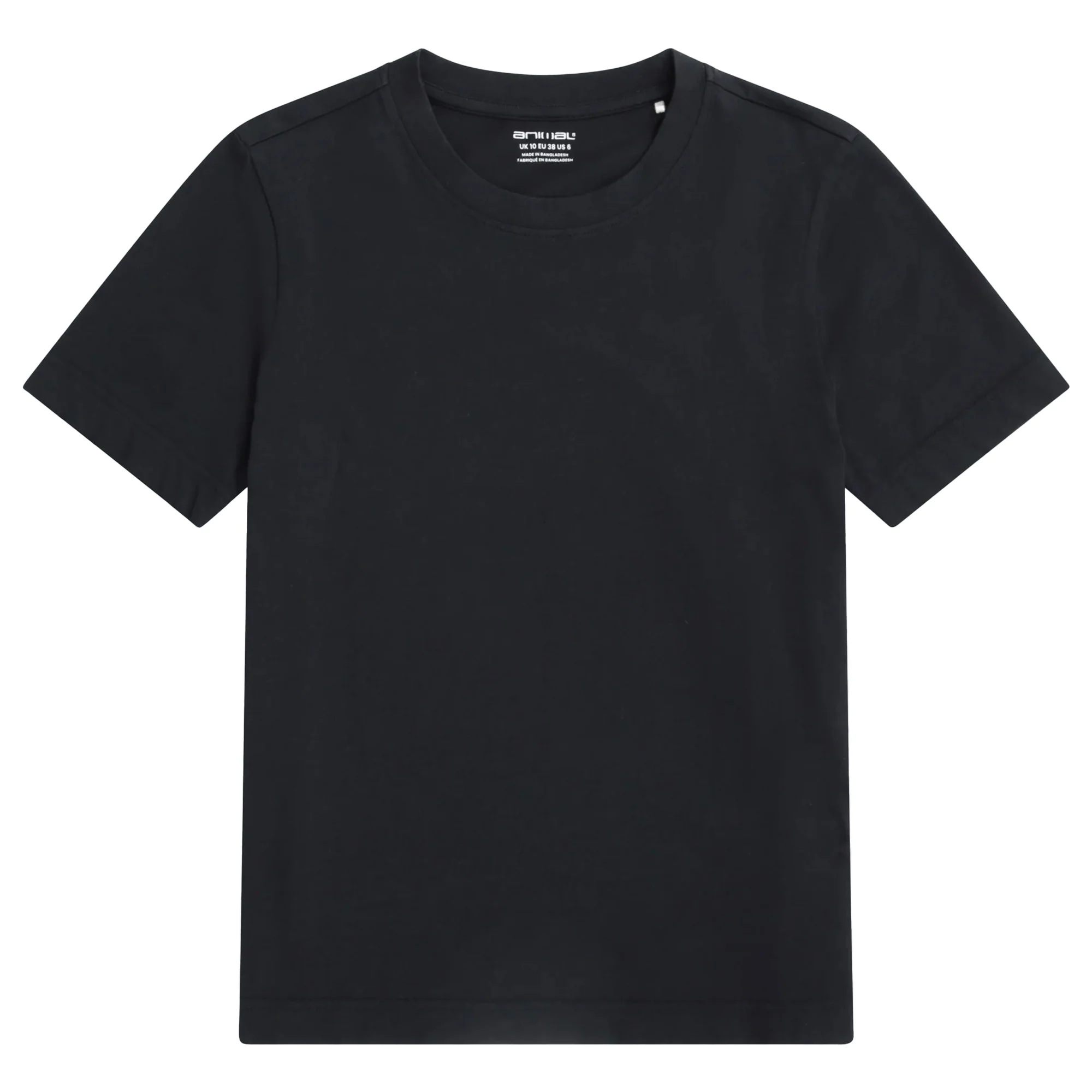 Animal Womens Plain T-Shirt Black