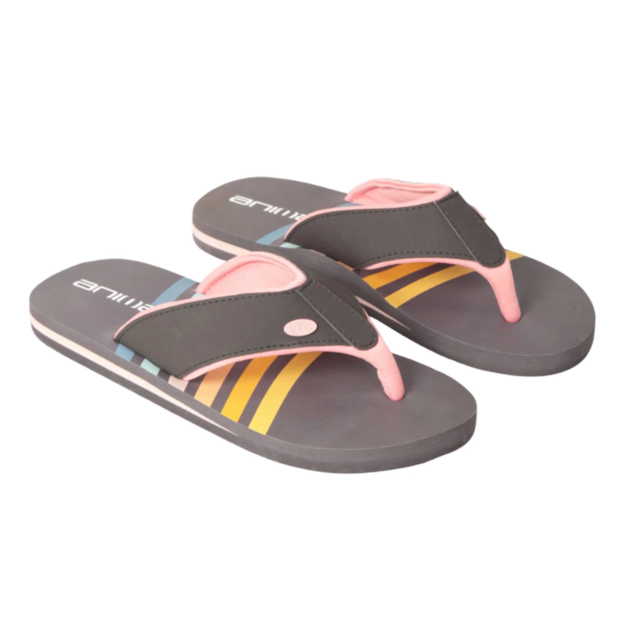 Animal Womens Swish Flip Flops Grey