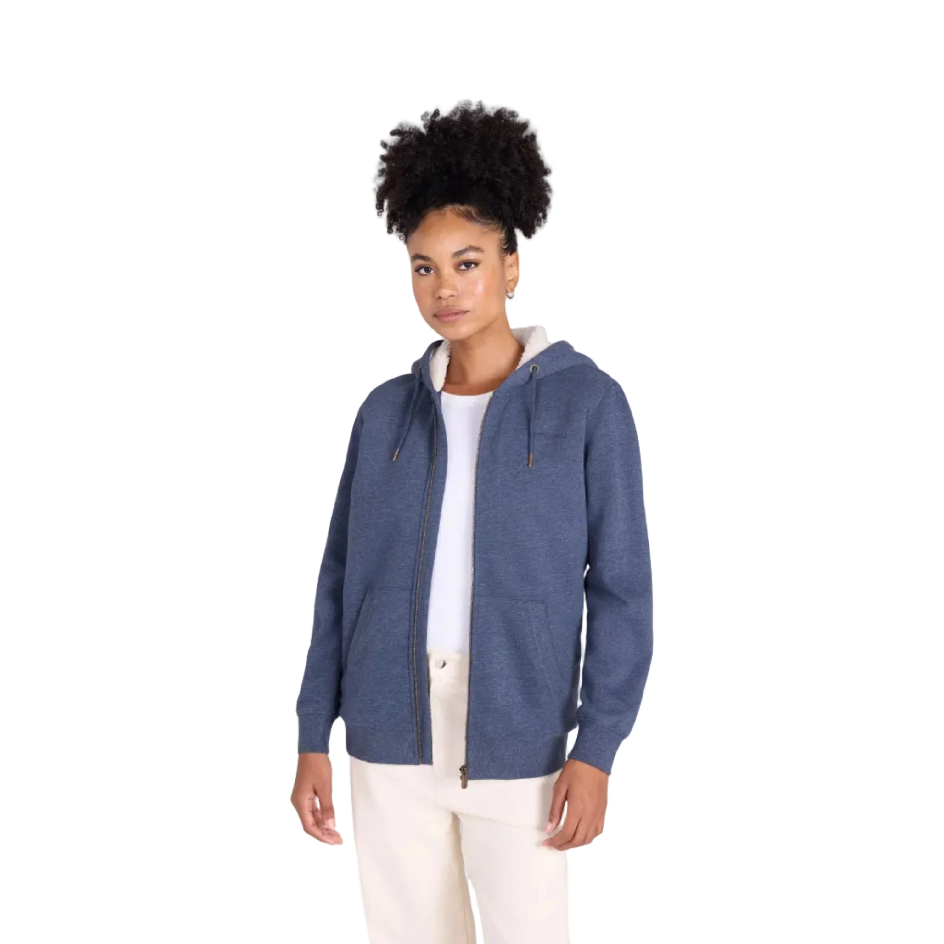 Animal Womens Zuri Organic Hoodie Dark Blue