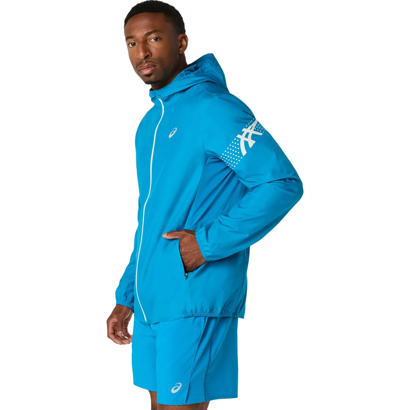 Asics Icon Lightweight Mens Water-Repellent Jacket - Image 3