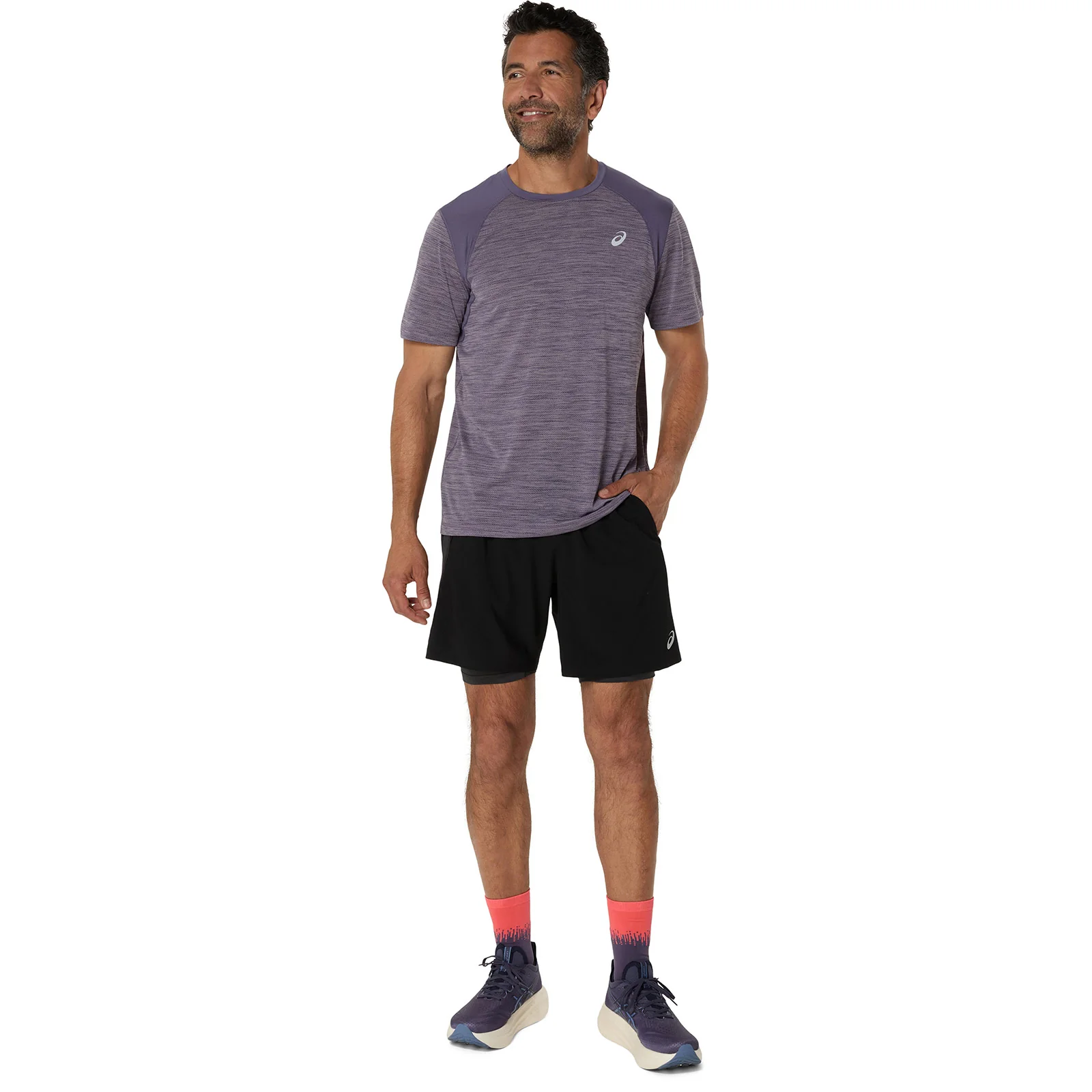 Asics Road Mens 7" 2N1 Shorts - Image 9