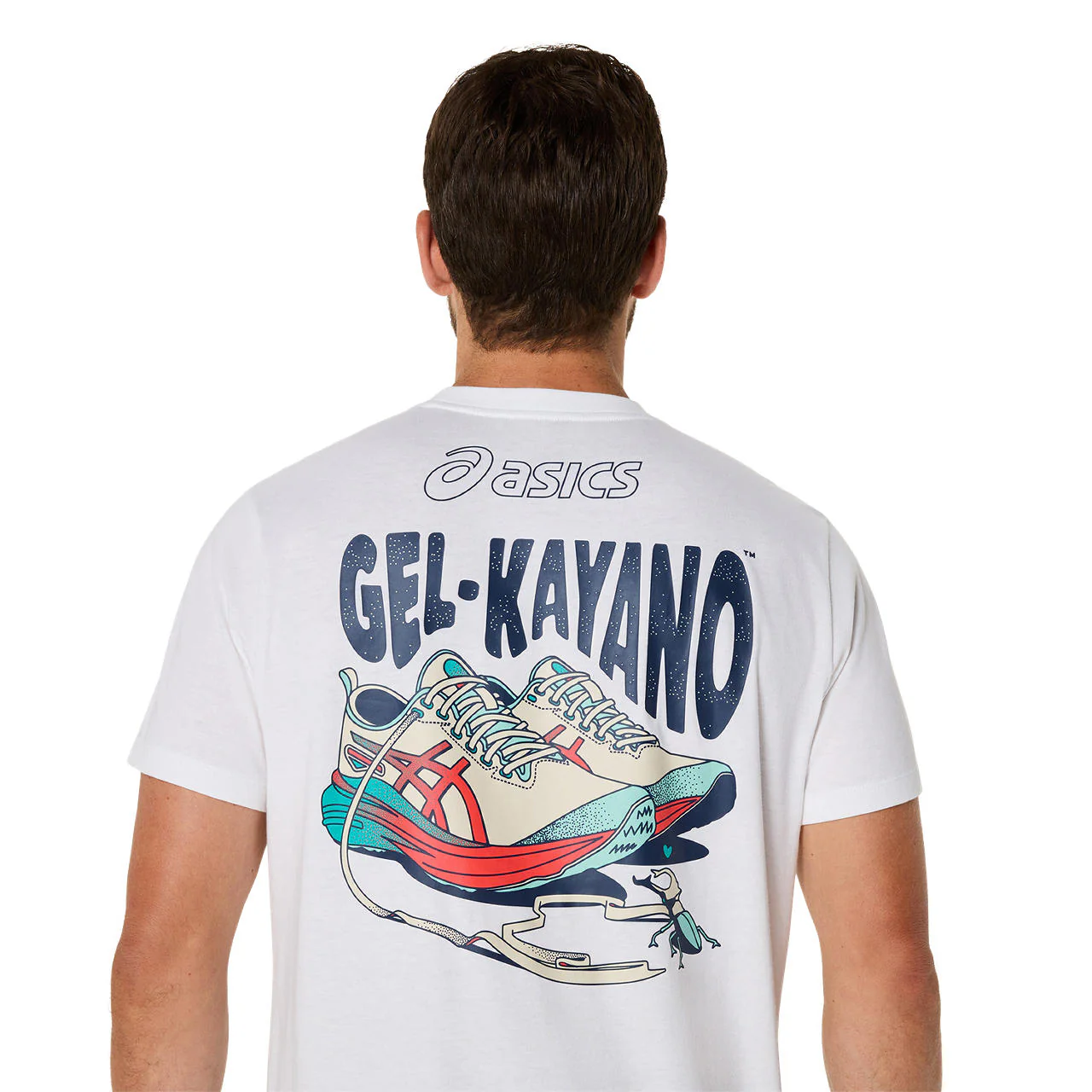 Asics Road Mens Graphic Short Sleeve T-Shirt - Image 5