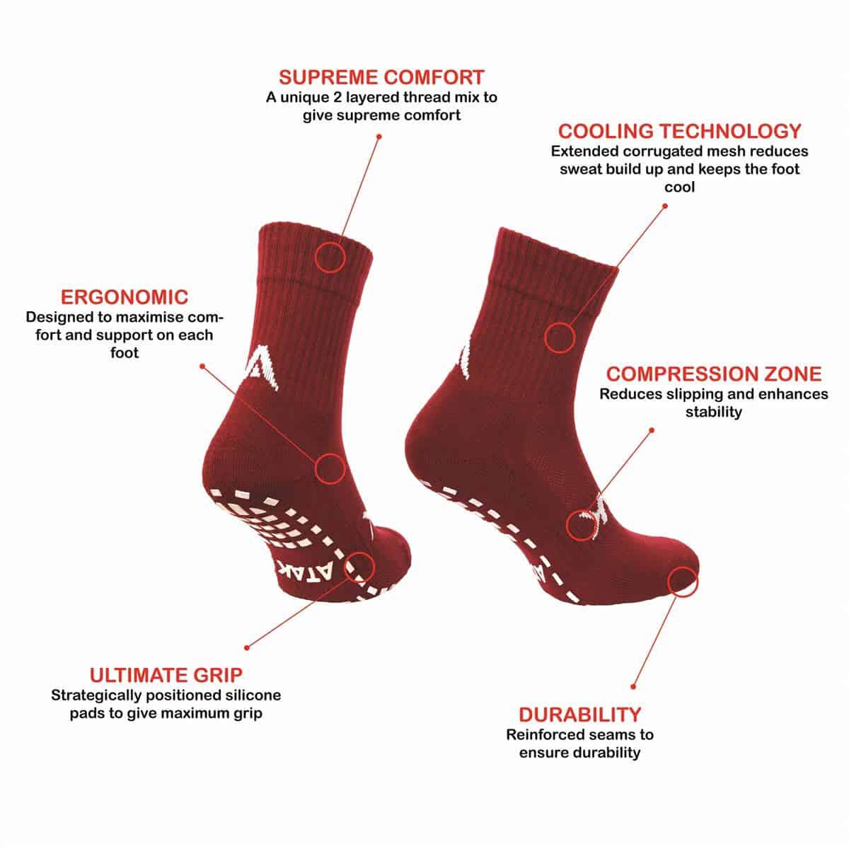 ATAK Gripzlite Pro Adult Socks - Image 6