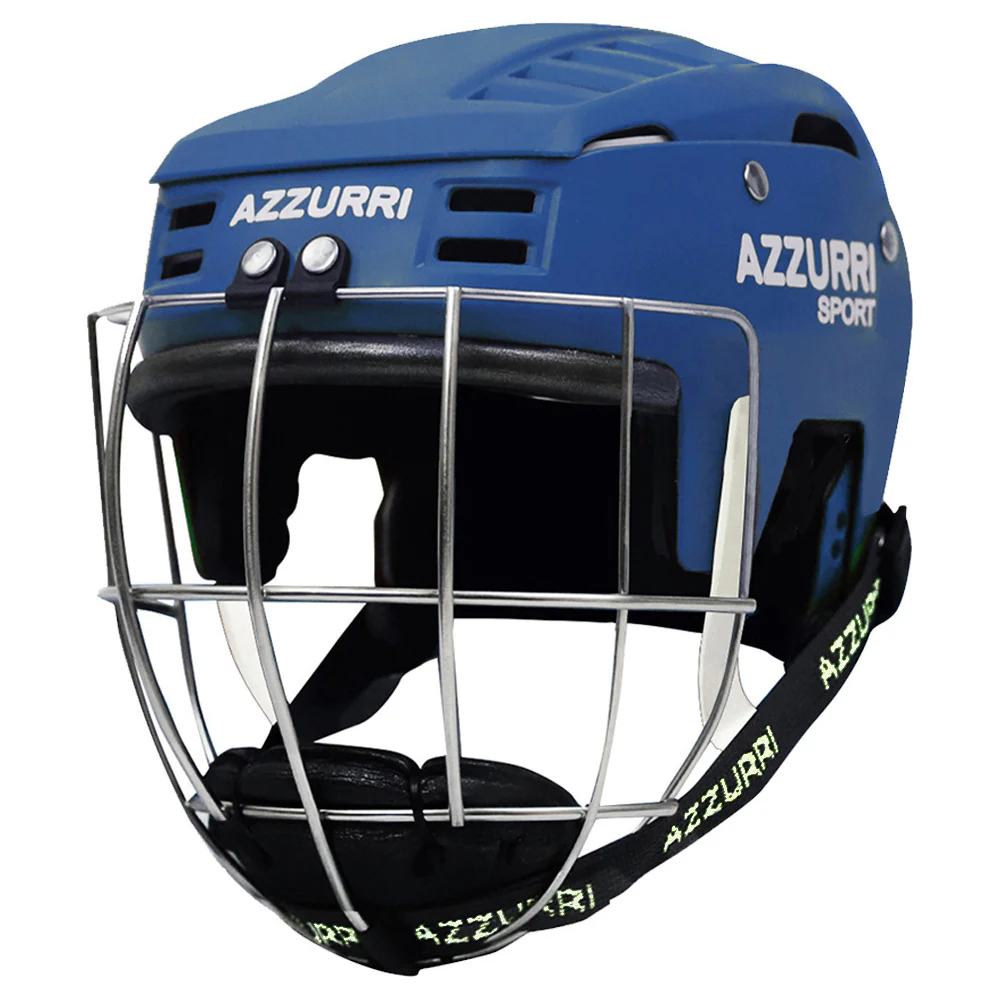 Azzurri HXM Hurling / Camogie Helmet - Blue - Image 2