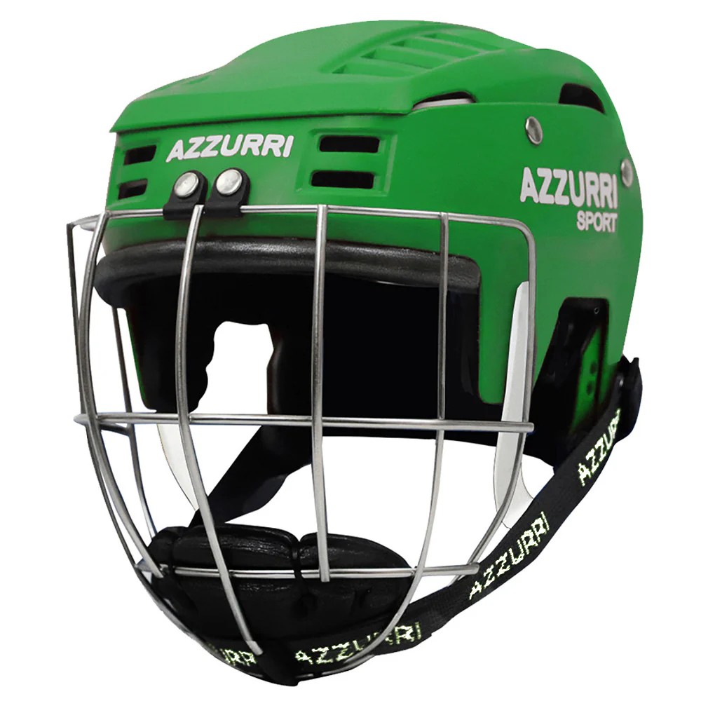 Azzurri HXM Hurling / Camogie Helmet - Green - Image 2
