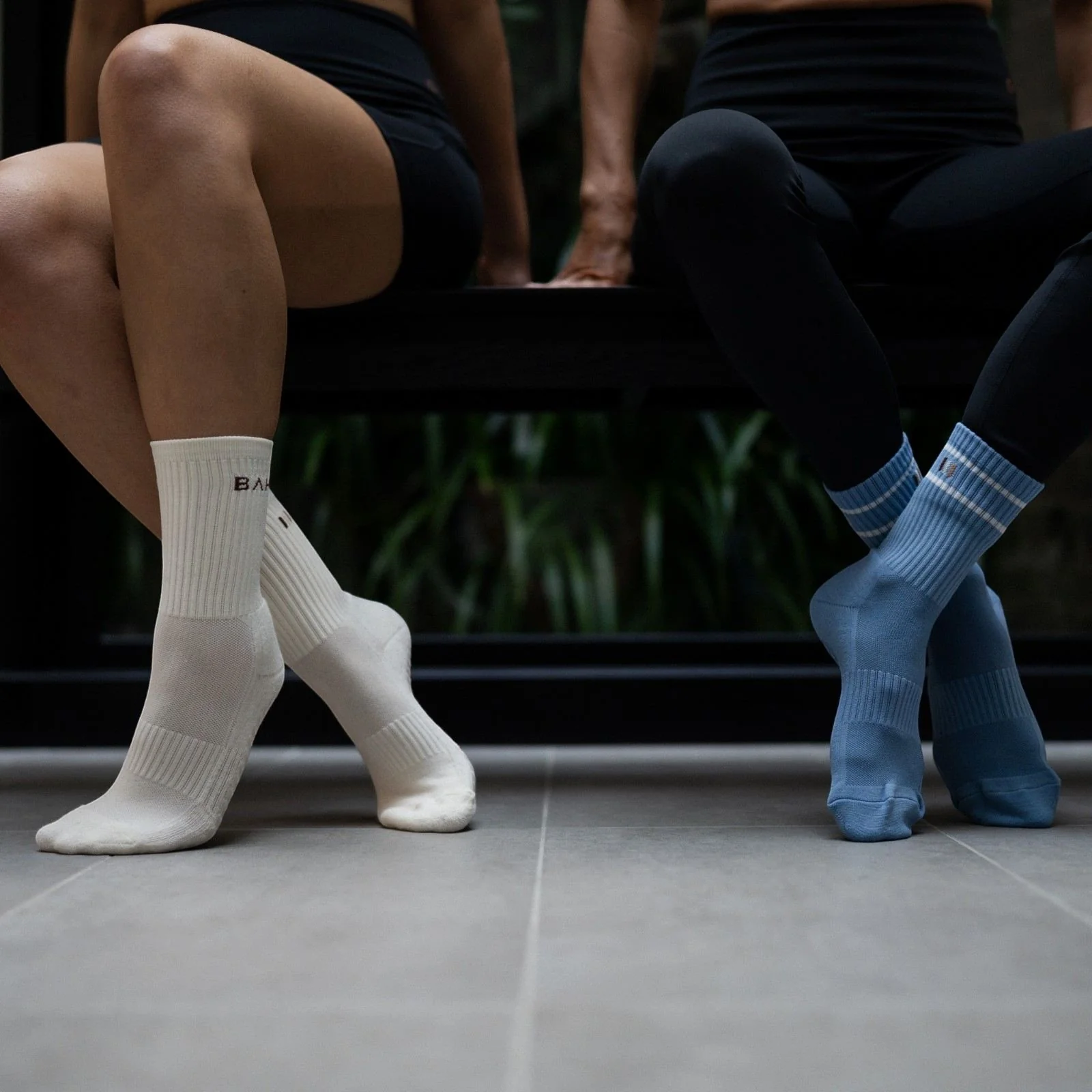BAHE Studio Yoga / Pilates Grippy Crew Socks 2-Pack - Image 12