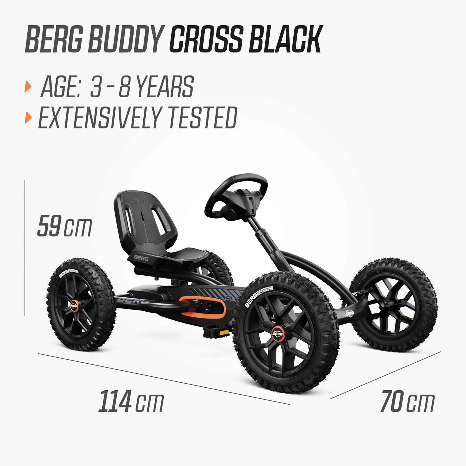 BERG Buddy Cross Black Go-Kart - Image 8