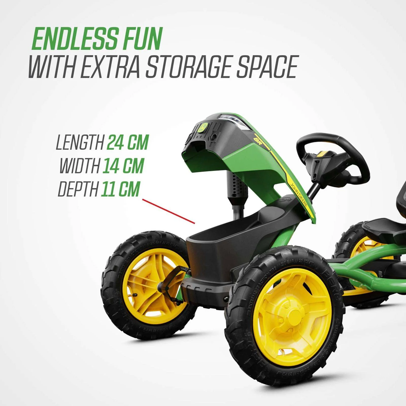 BERG Buddy John Deere Green Go-Kart - Image 8