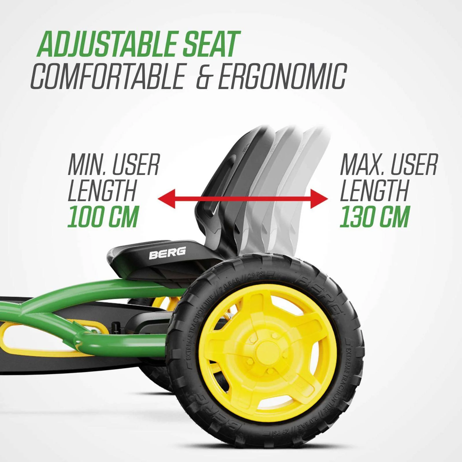 BERG Buddy John Deere Green Go-Kart - Image 9