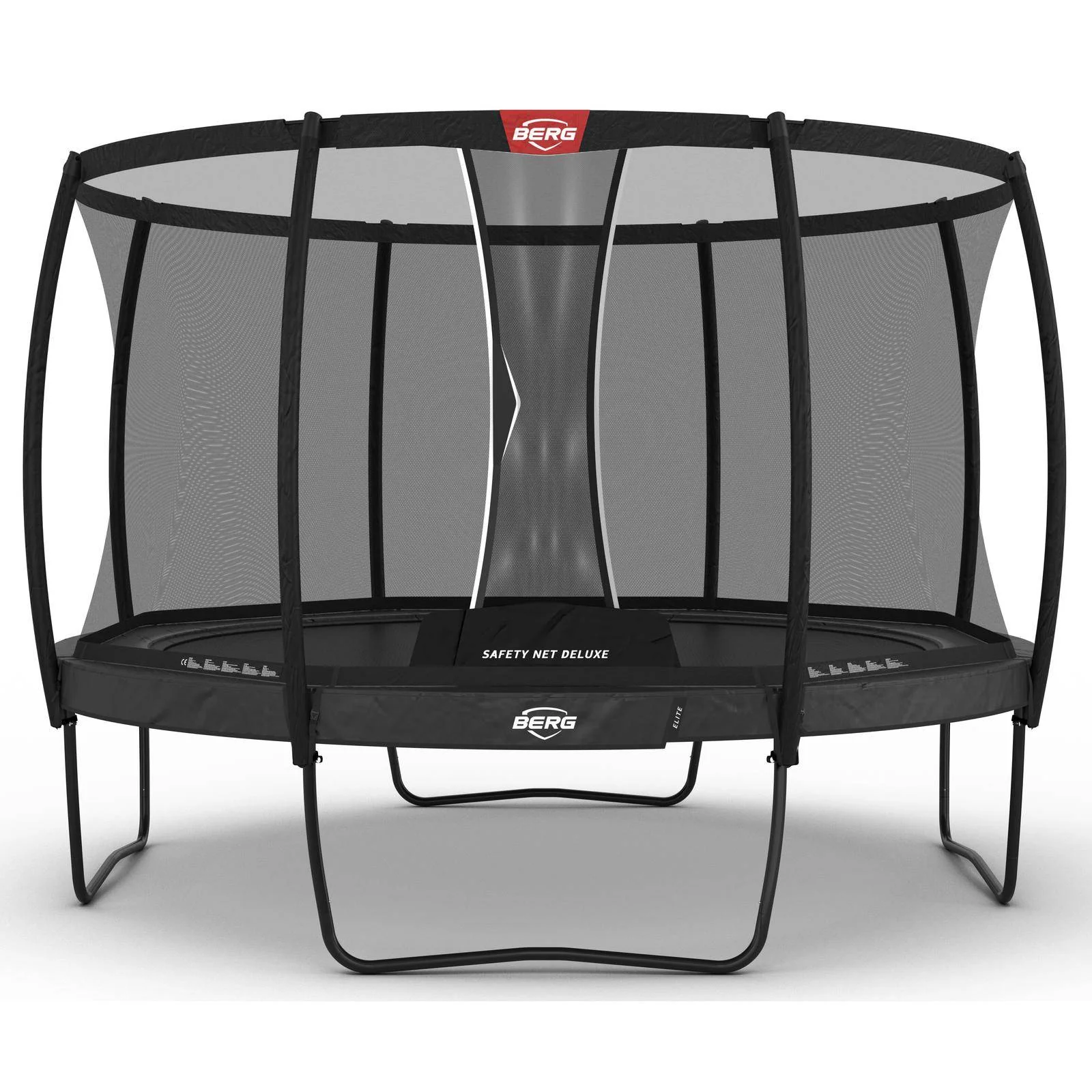 BERG Elite Regular 380 Trampoline Grey + Safety Net Deluxe