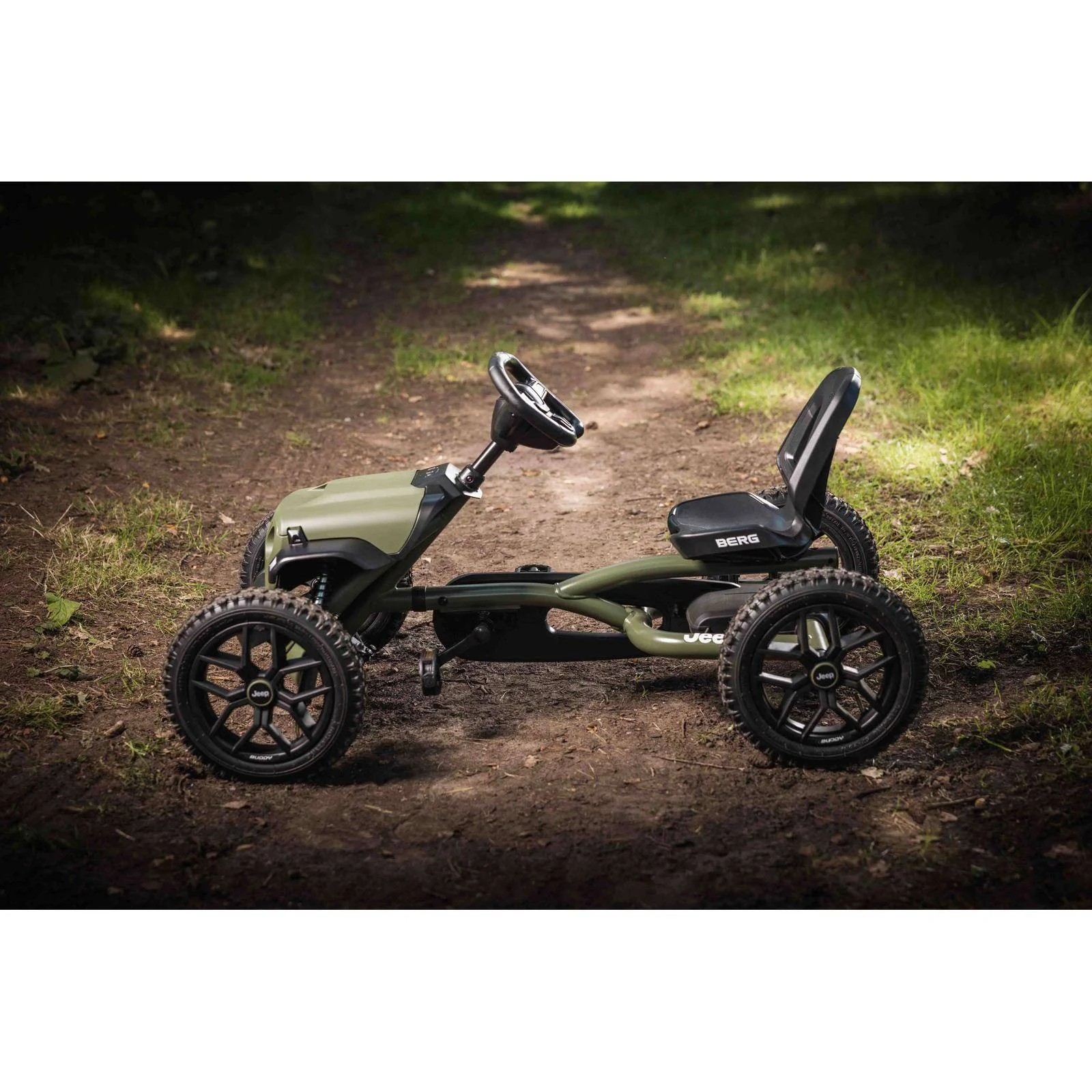 BERG Jeep® Buddy Wrangler Green Go-Kart - Image 6