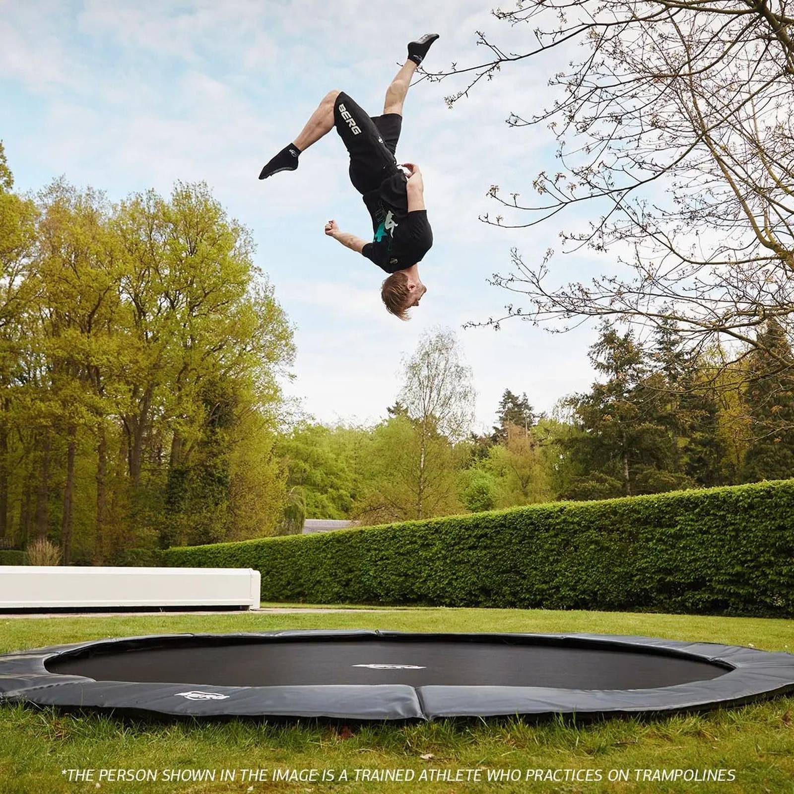 BERG SPORTS Champion FlatGround 330 Trampoline Grey - Image 2