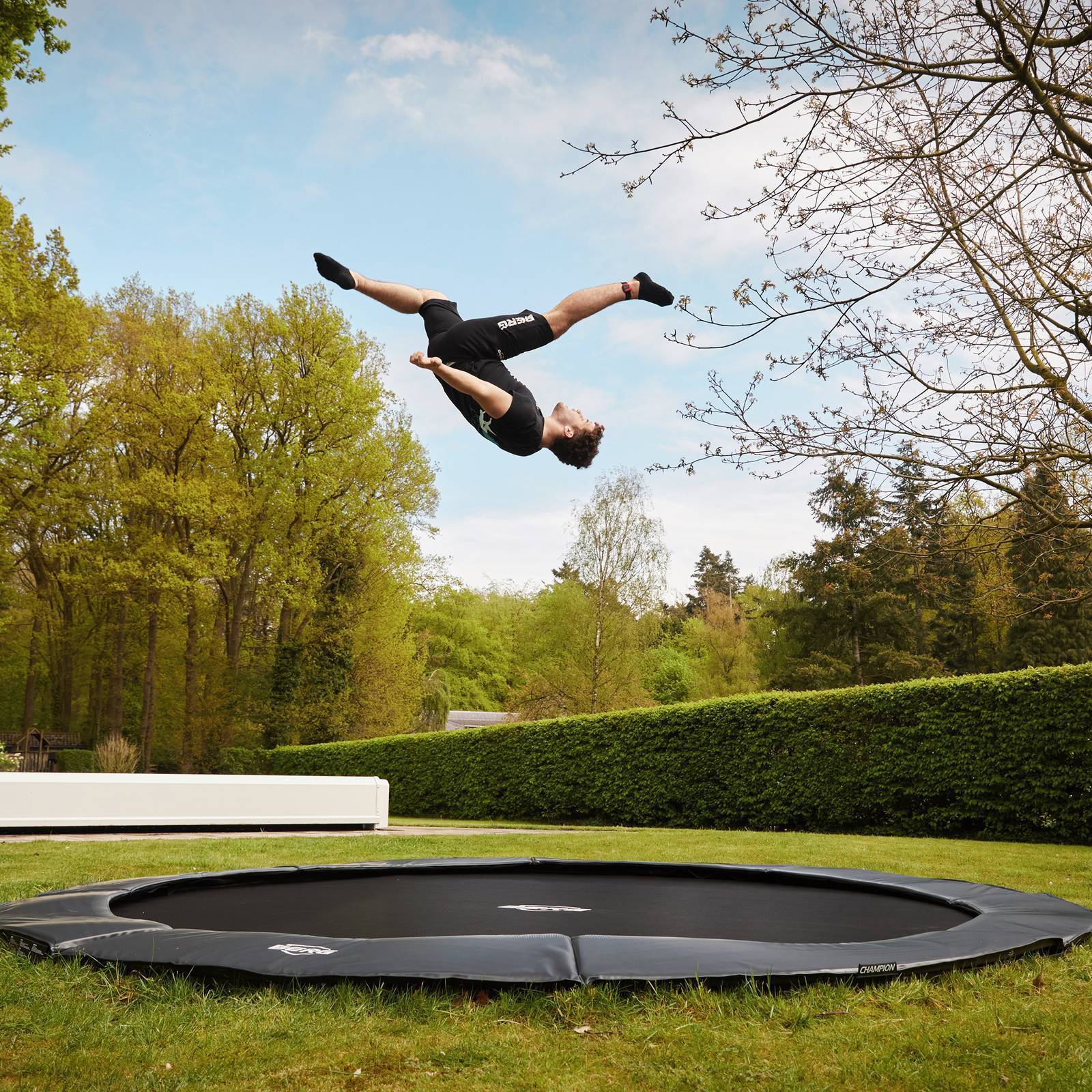 BERG SPORTS Elite FlatGround 330 Trampoline Grey - Image 3