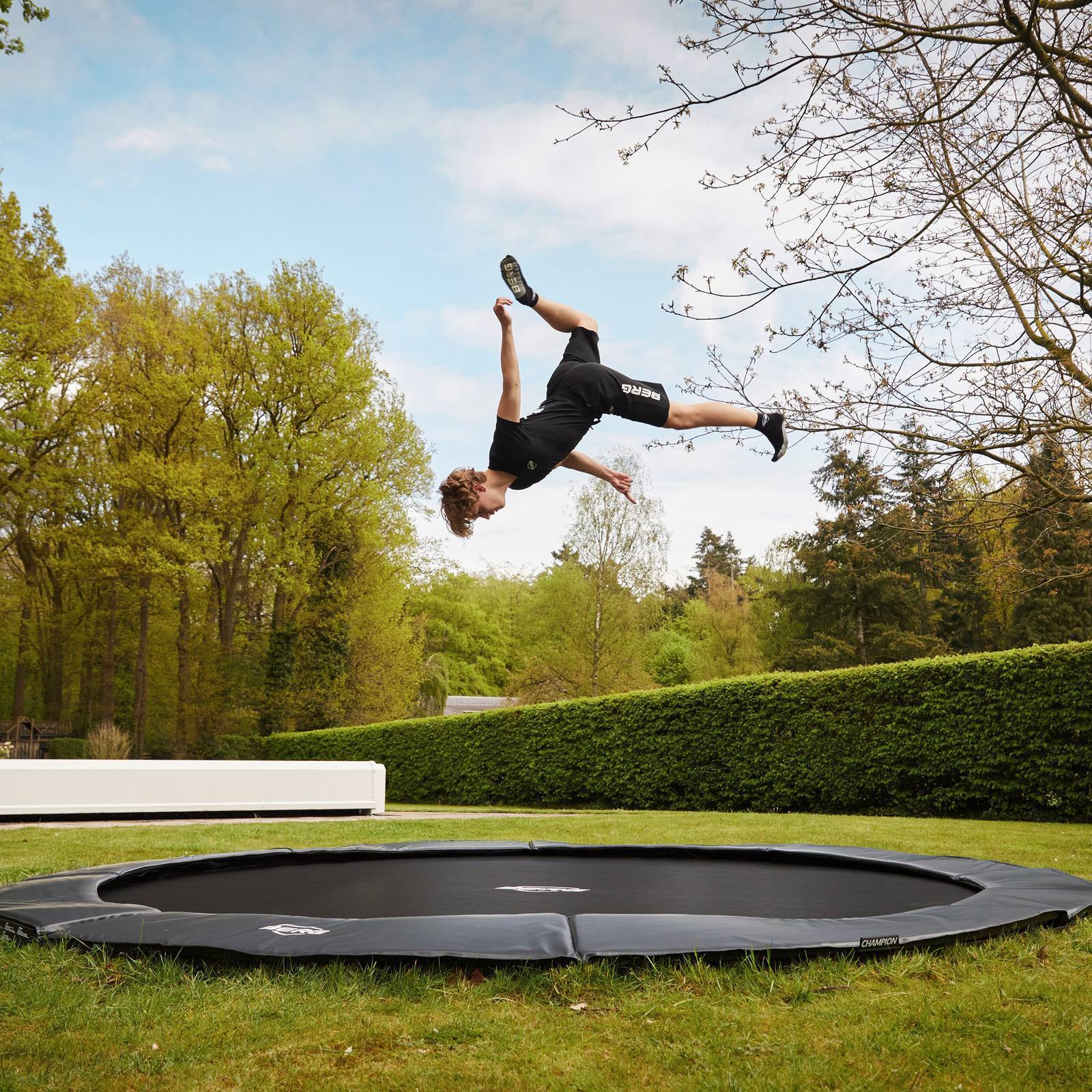 BERG SPORTS Elite FlatGround 330 Trampoline Grey - Image 4